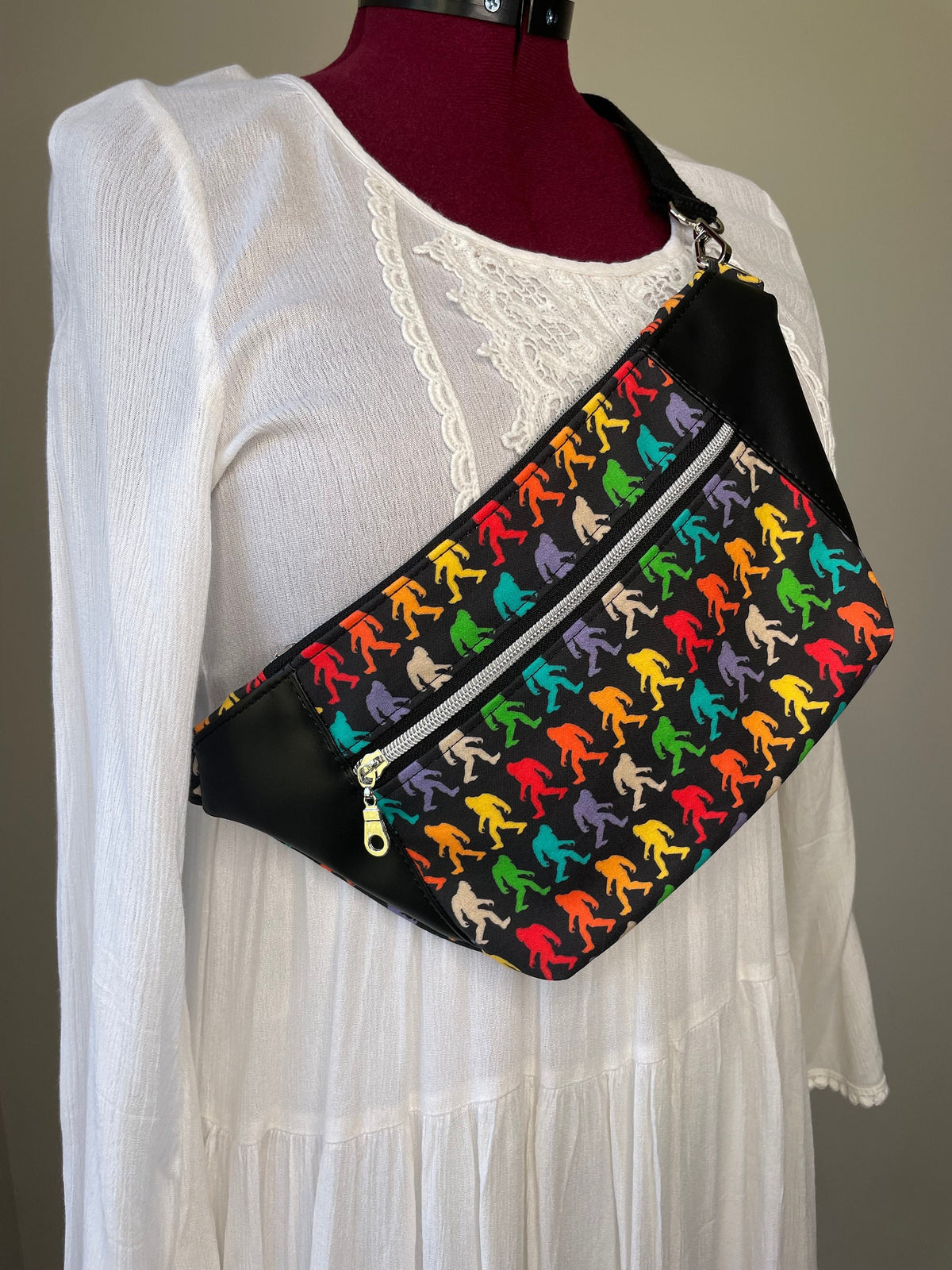 Rainbow Bigfoot Sling Belt Bag