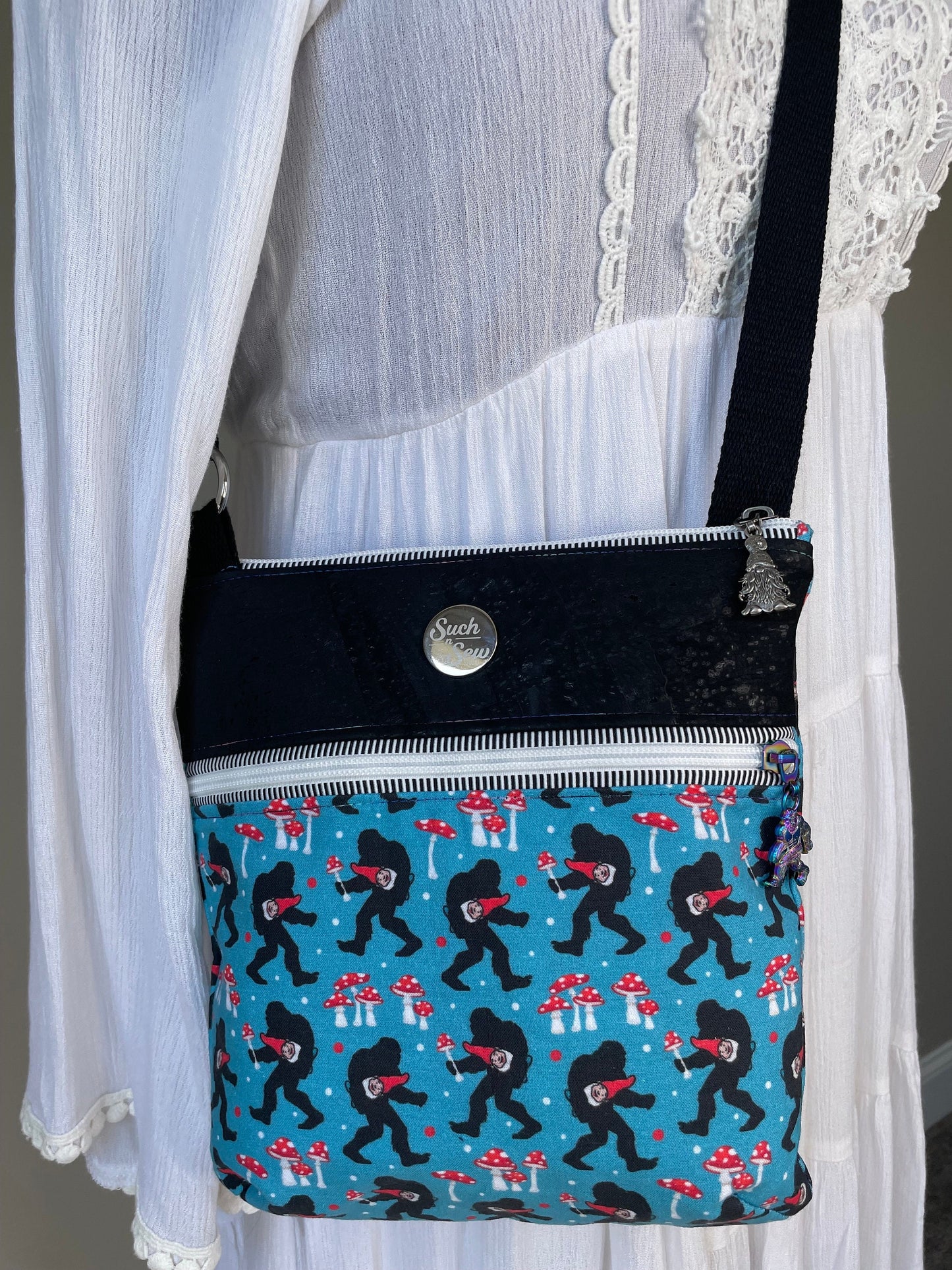 Bigfoot and Cork Crossbody Bag