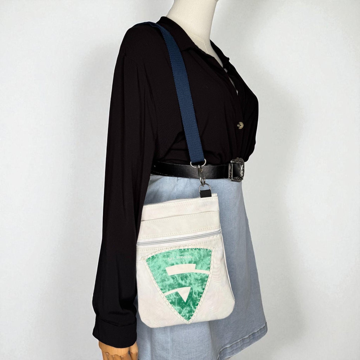 Upcycled Sailcloth Crossbody Bag