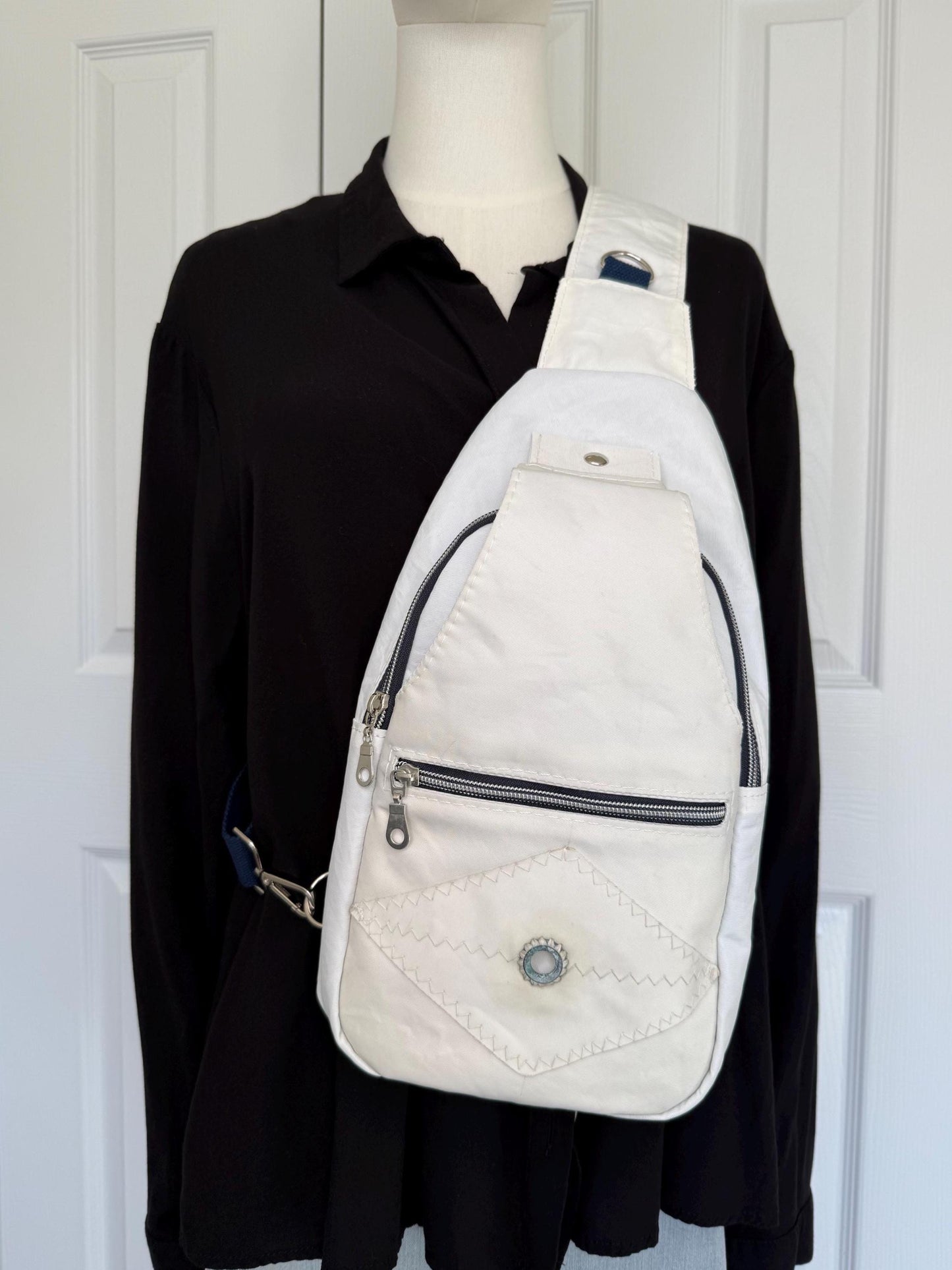 Upcycled Sailcloth Sling Bag