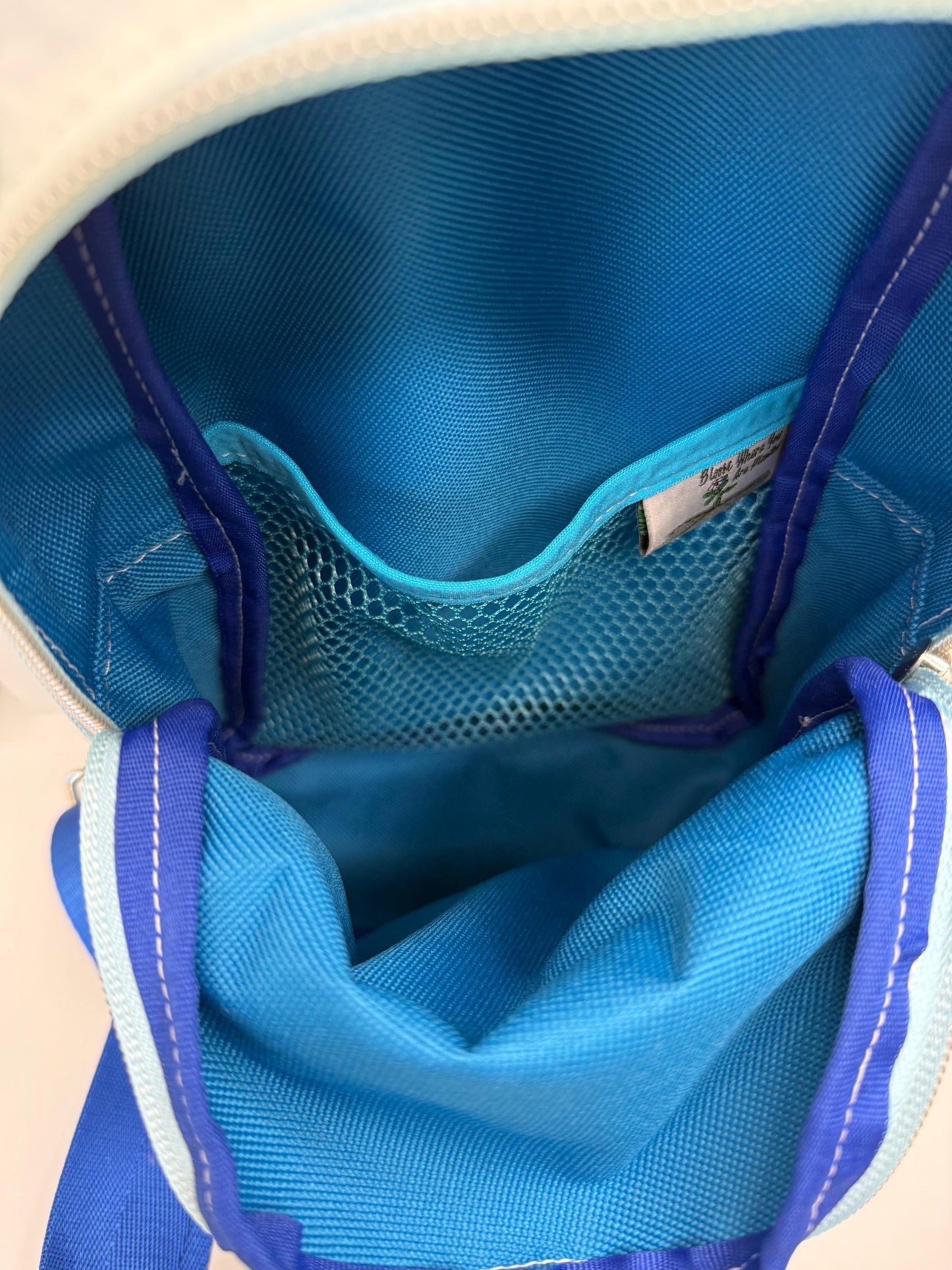 Upcycled Sailcloth and Batik Turtle Sling Bag