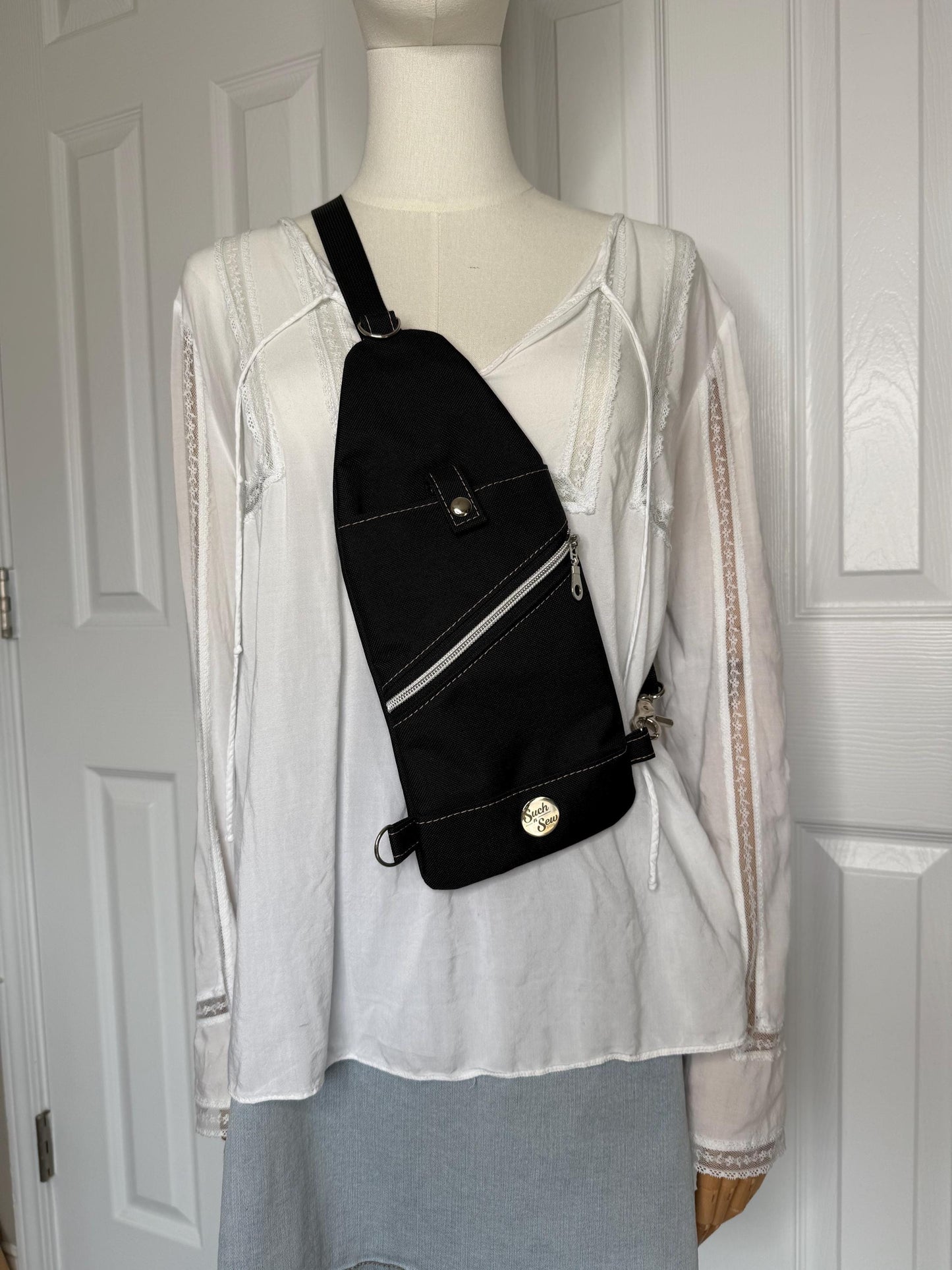 Minimalist Waterproof Canvas Sling Bag — 'Mini Traveller'