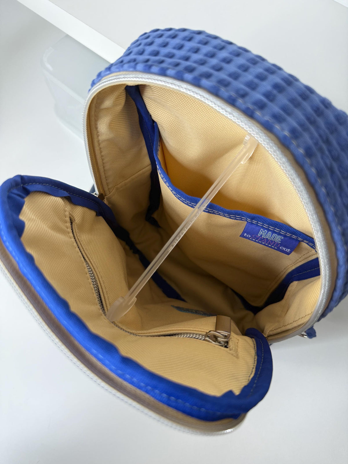 Cork and Upholstery Fabric Sling Bag