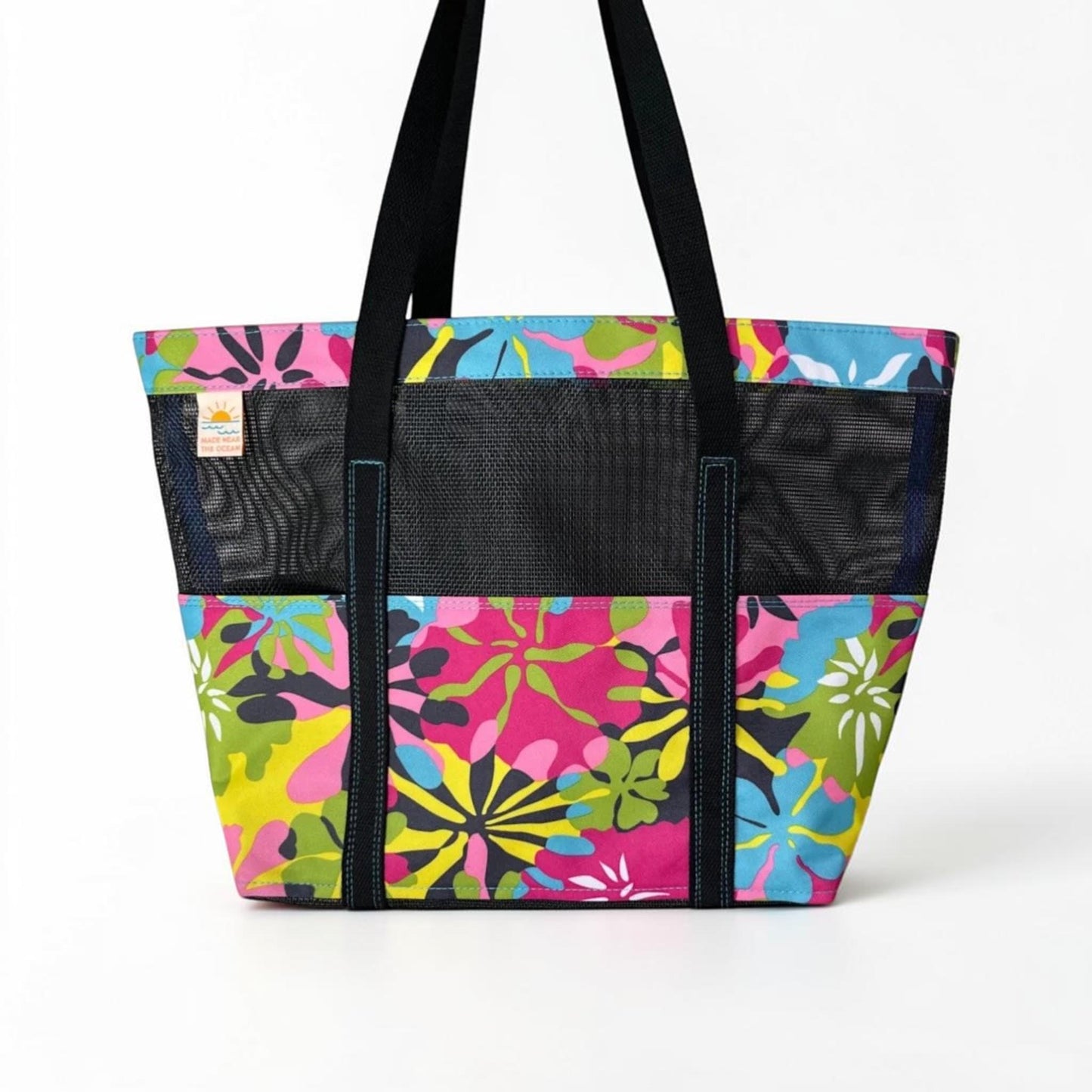 Waterproof Mesh Tote Bag w/ 6 Pockets