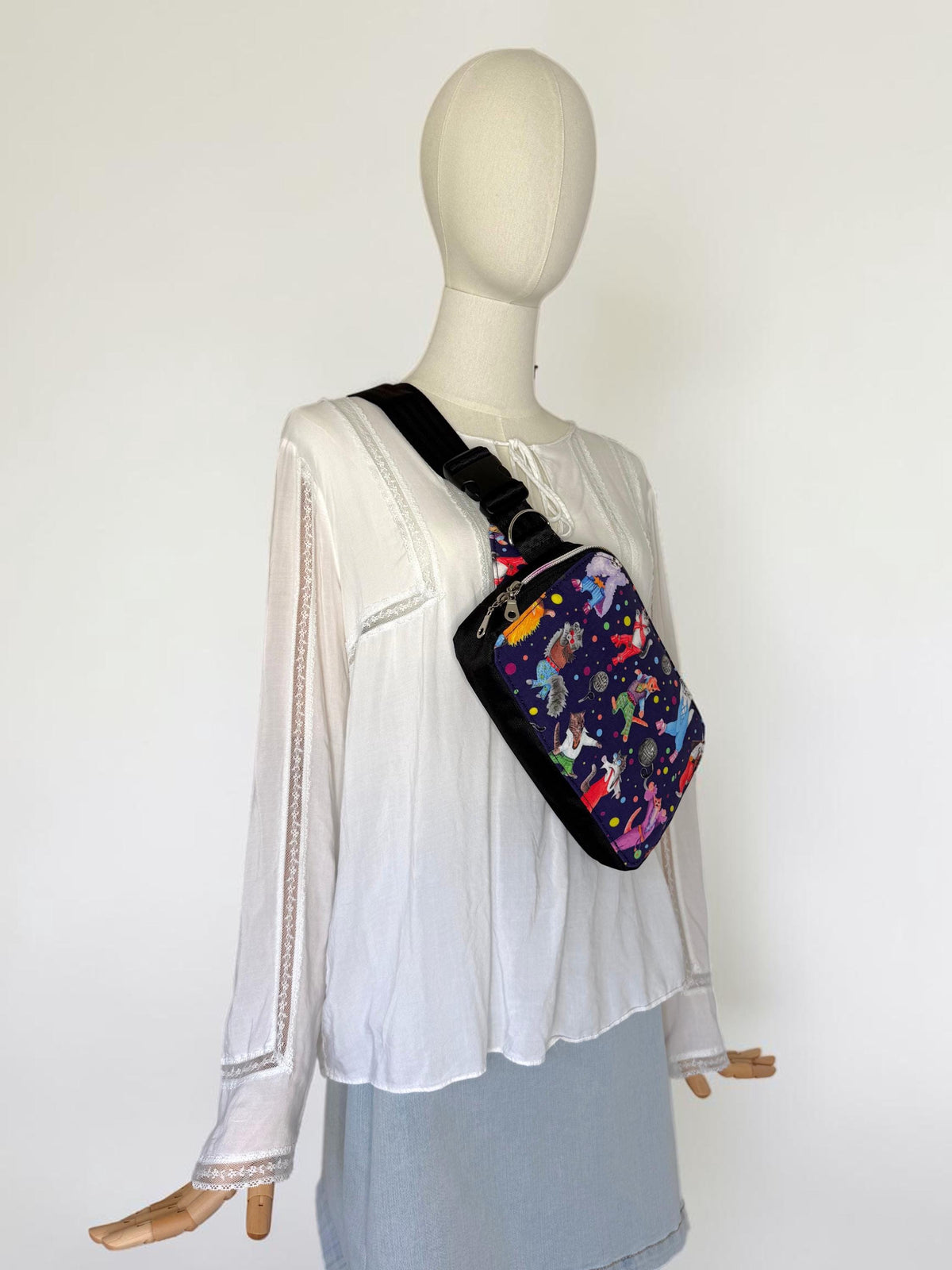 Kitty Disco Sling Bag Waist Fanny Pack