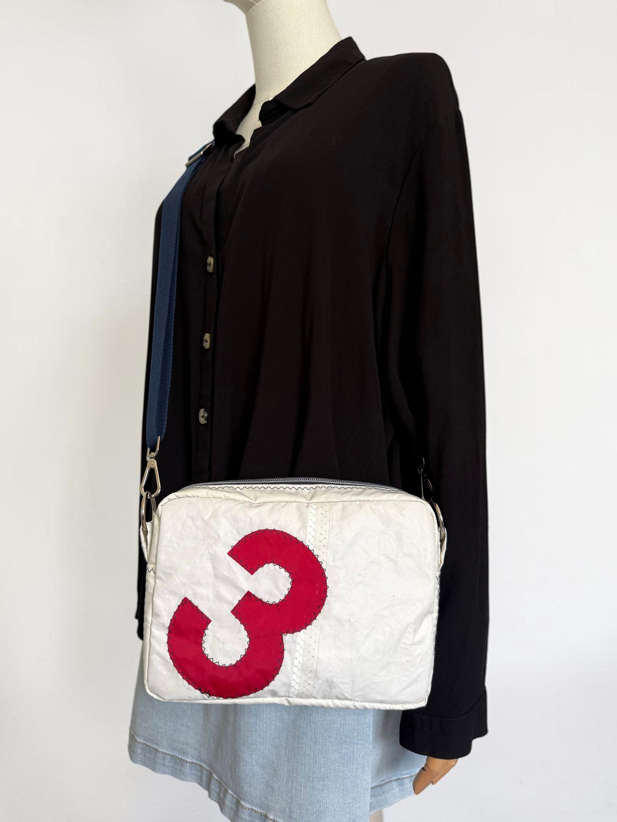Upcycled Sailcloth Rectangular Crossbody