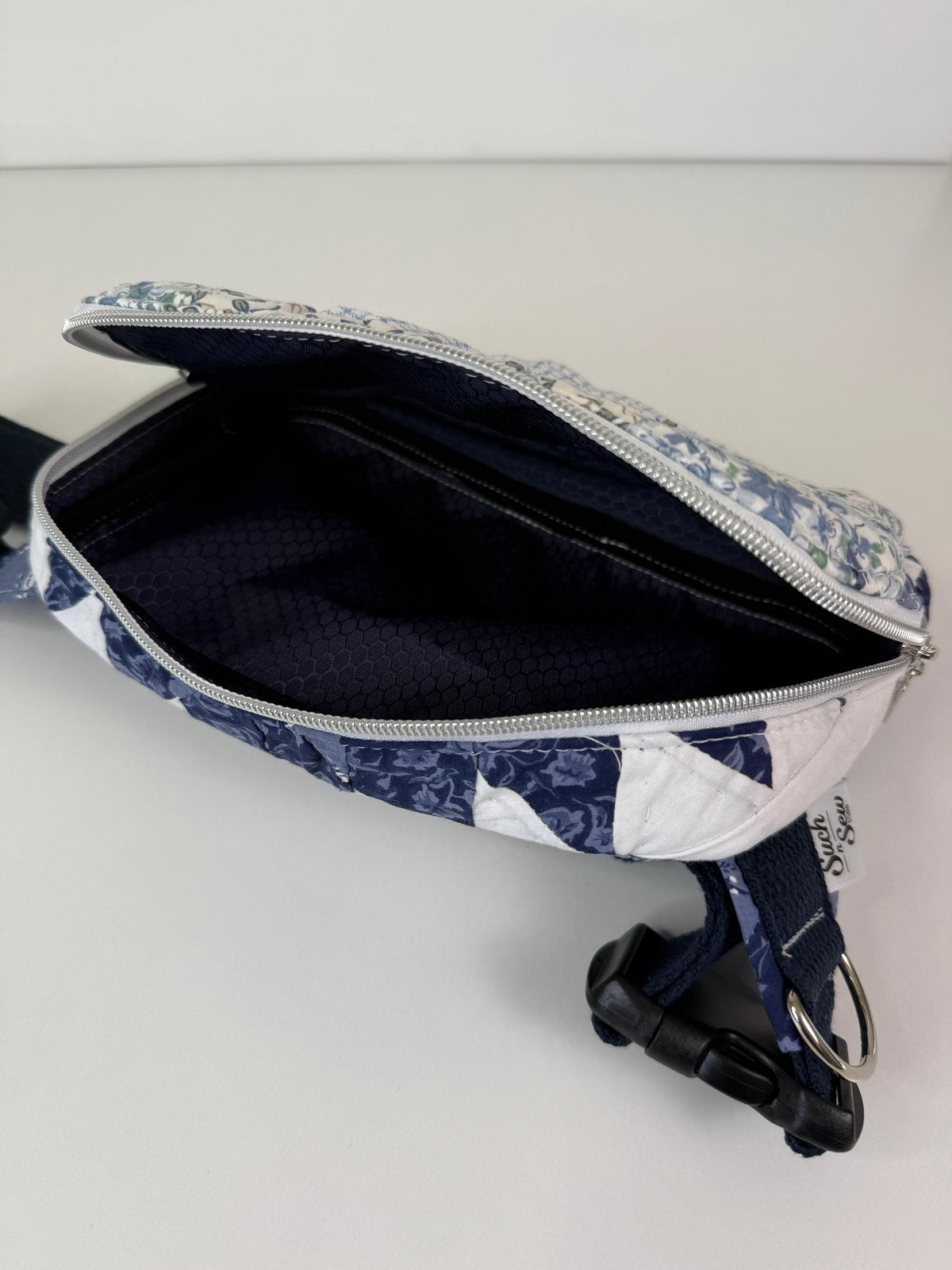Large Upcycled Vintage Quilt Sling Bag Waist Pack