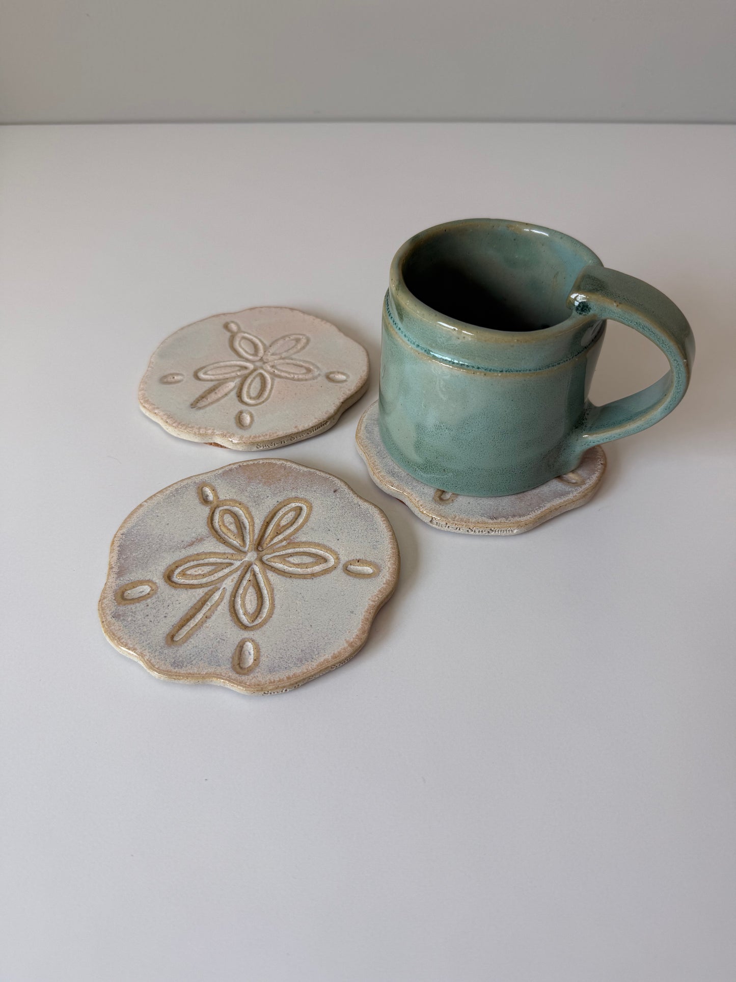 Sand Dollar Coasters — Pansy Shell