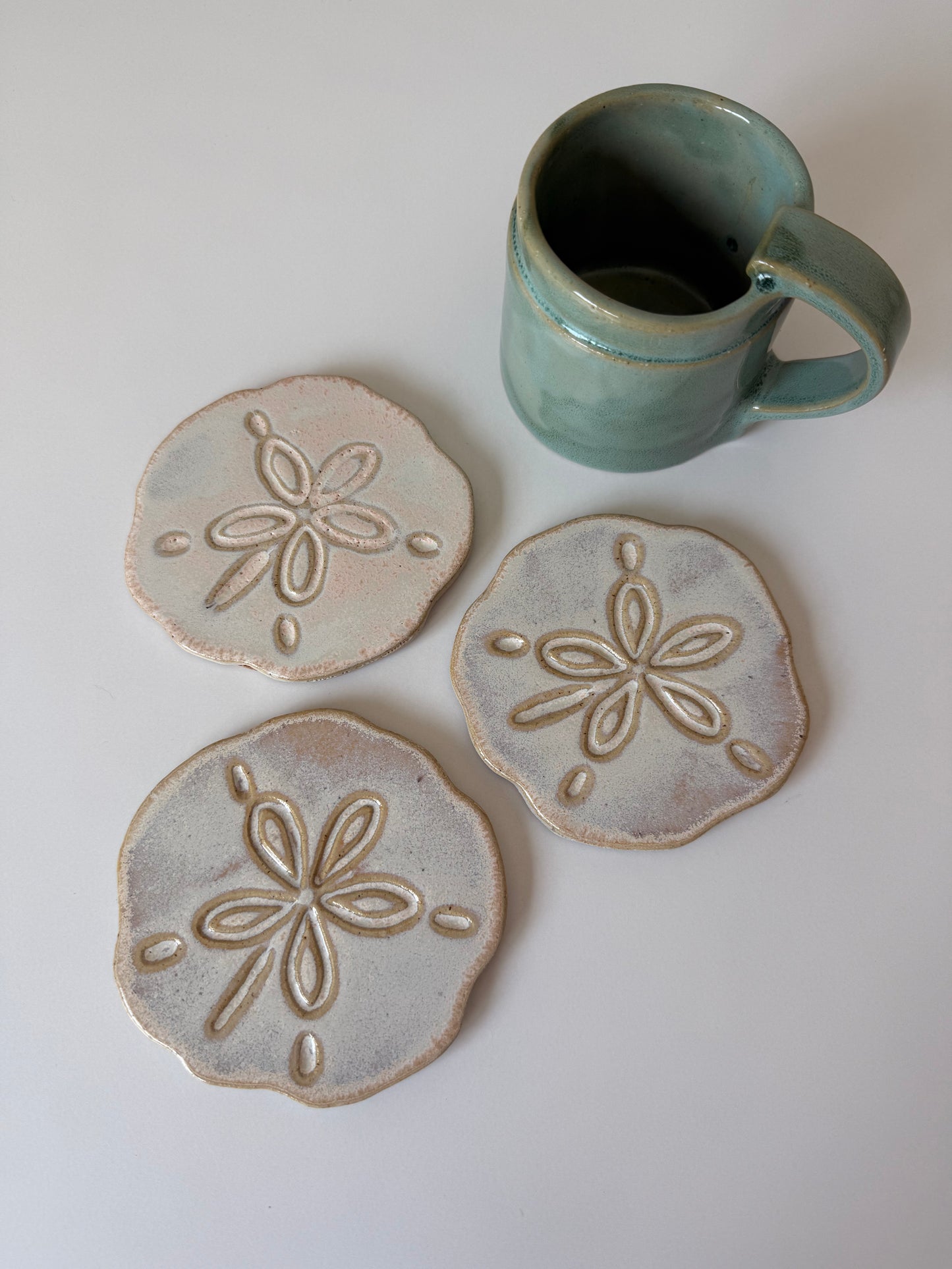 Sand Dollar Coasters — Pansy Shell