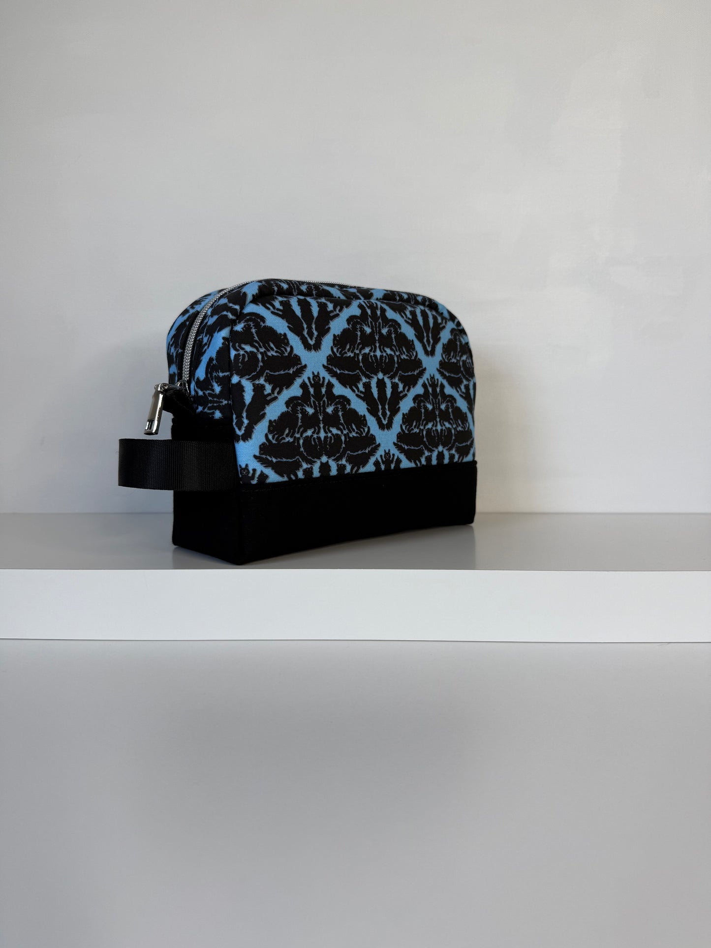Damask Black Cats Small Zipper Pouch
