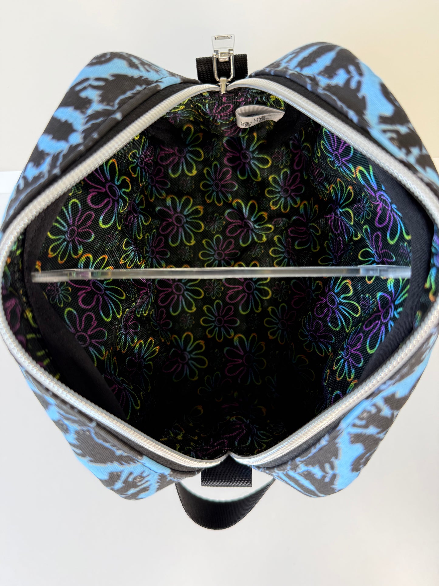 Damask Black Cats Small Zipper Pouch
