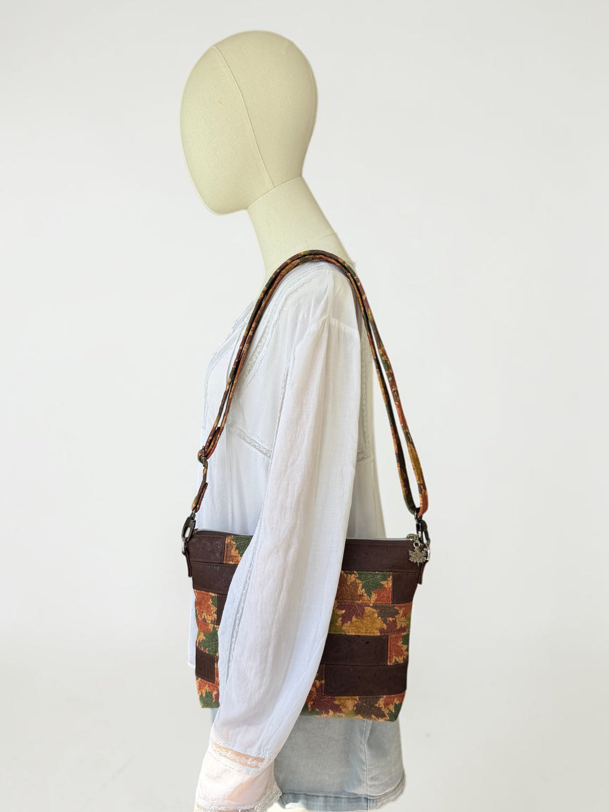 Sappy Steps Maple Leaf Cork Crossbody