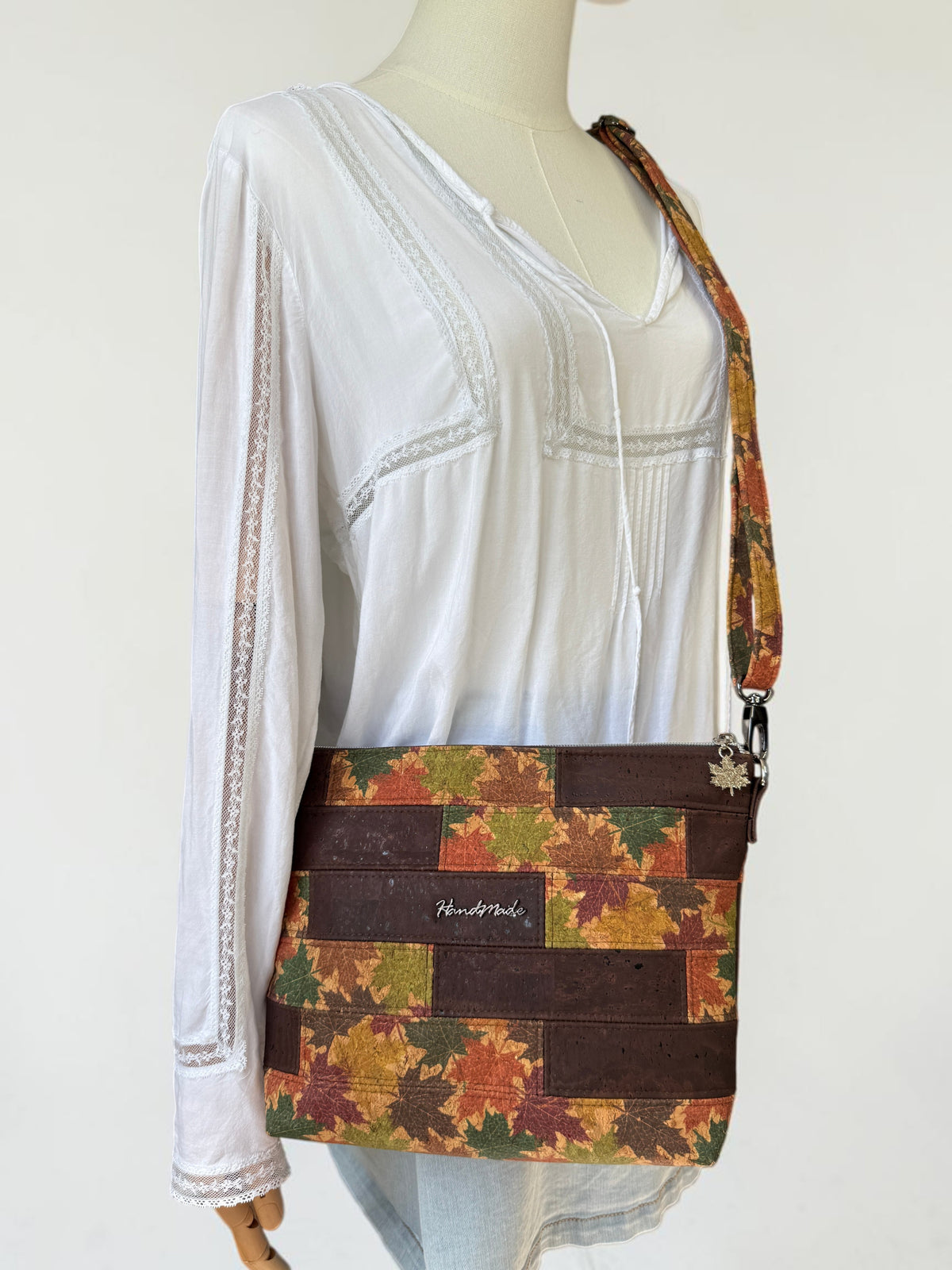 Sappy Steps Maple Leaf Cork Crossbody