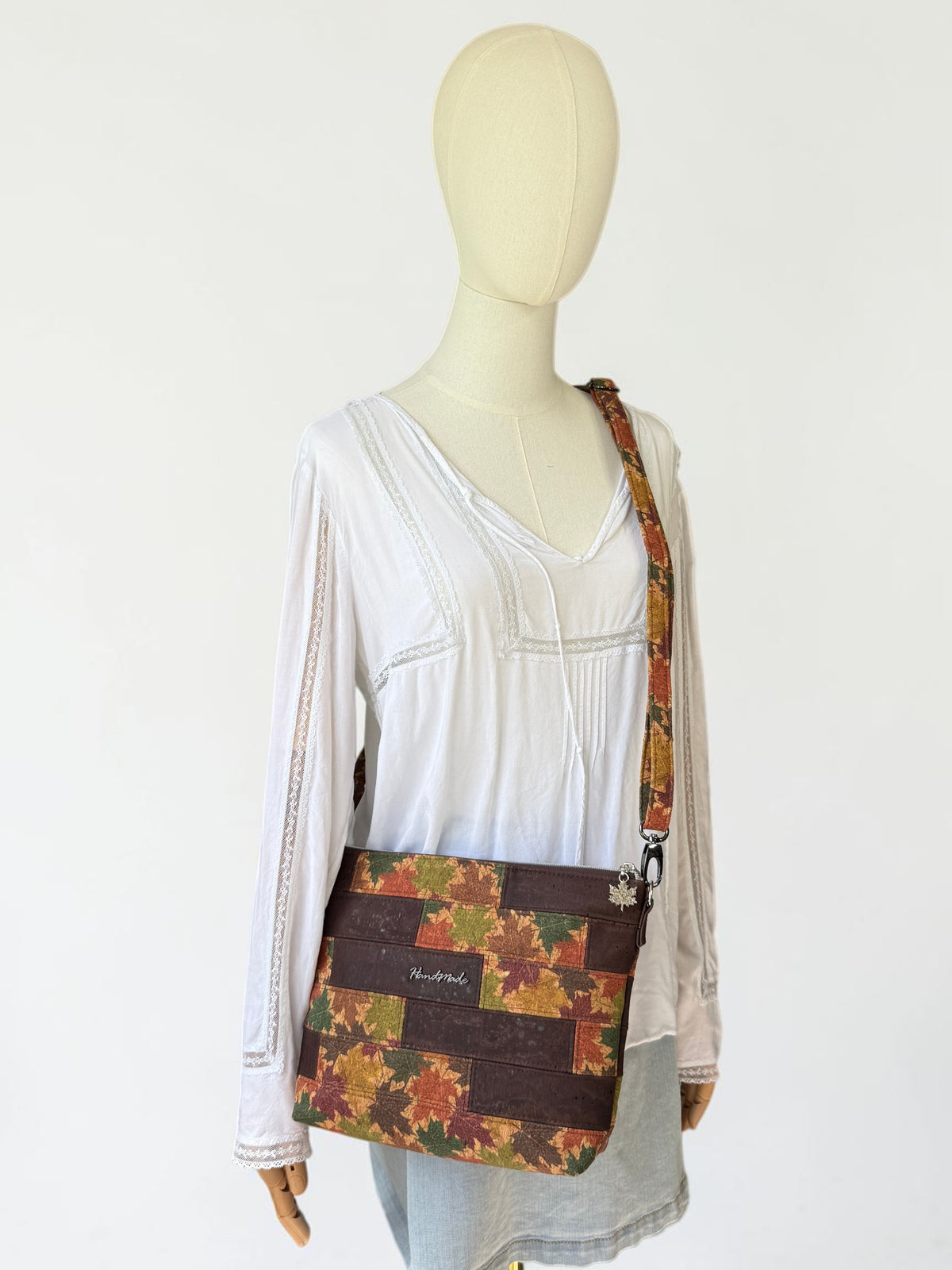Sappy Steps Maple Leaf Cork Crossbody