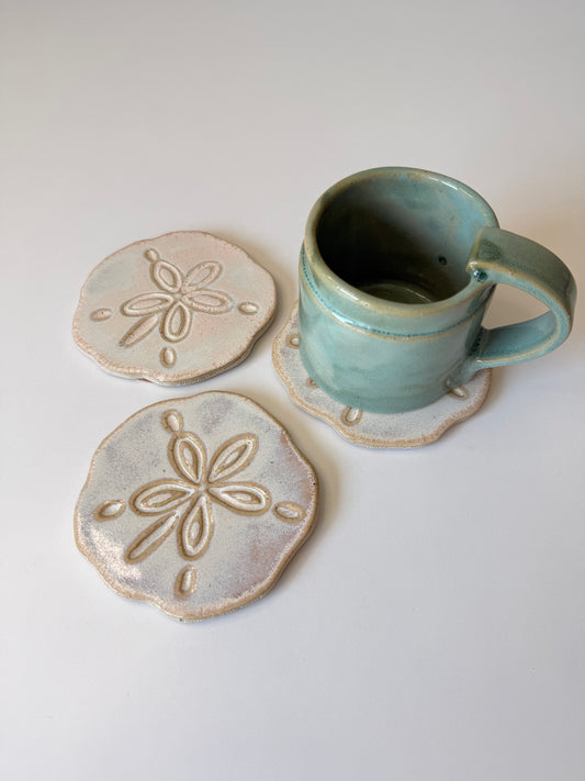 Sand Dollar Coasters — Pansy Shell
