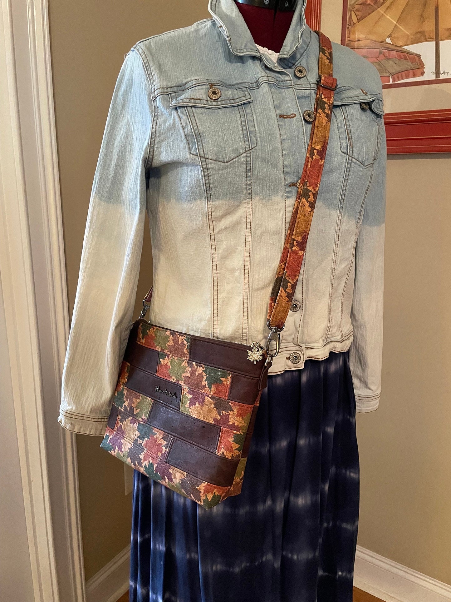 Sappy Steps Maple Leaf Cork Crossbody