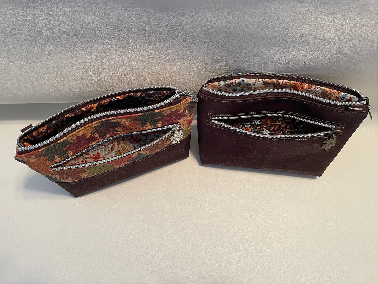 Cork Crossbody Petite Purse with Maple Leaves