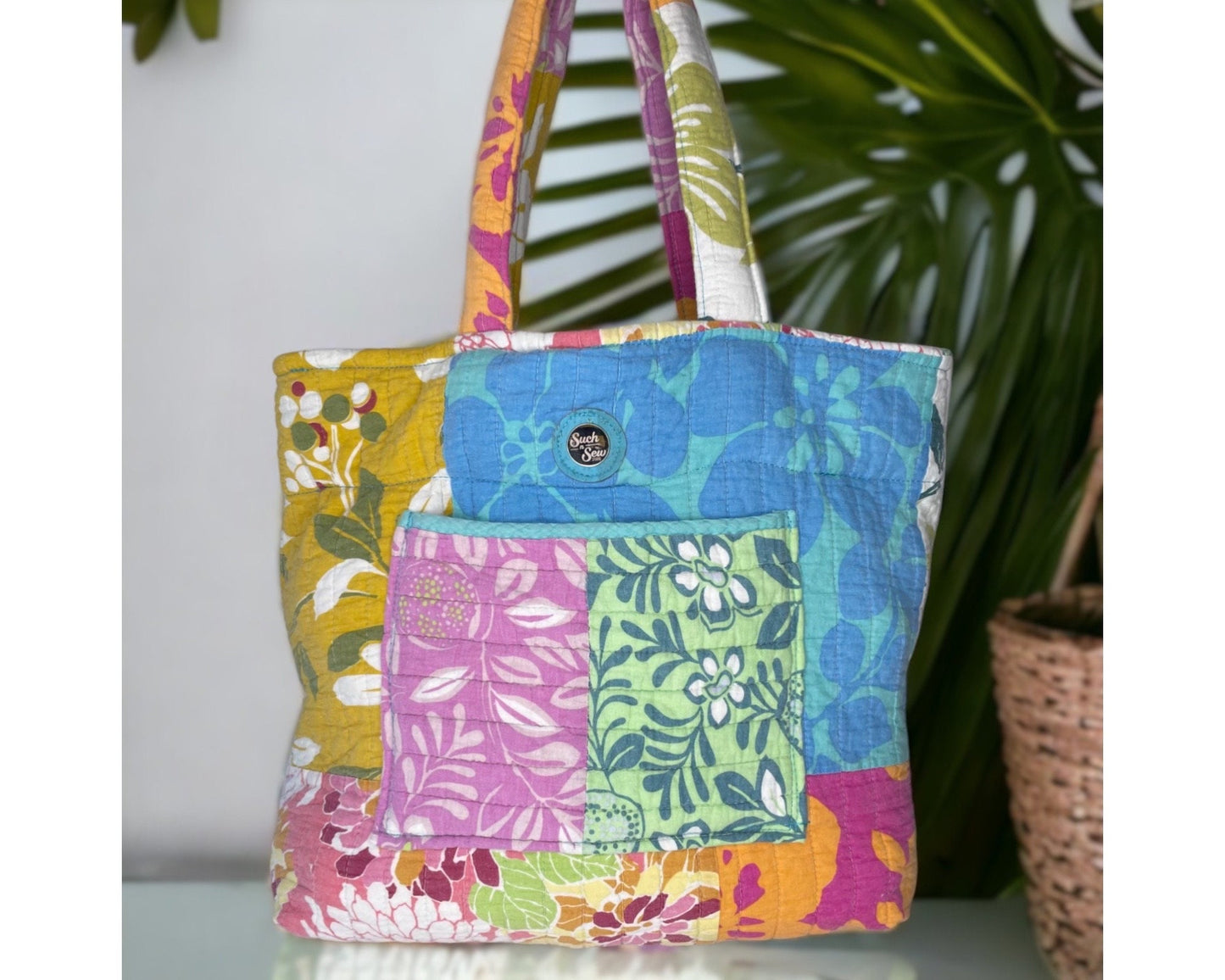 Big Beach Bum | Large Repurposed Quilt ‘Forever Shopper’ Tote