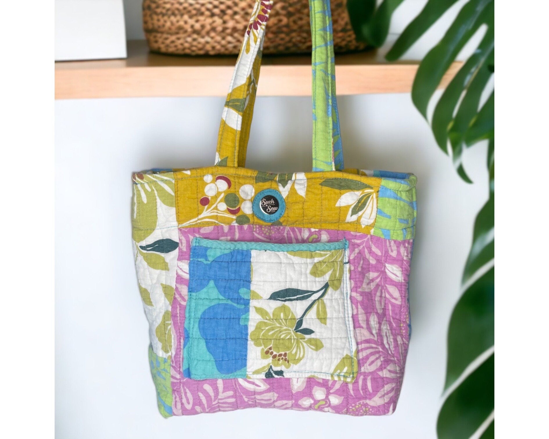 Pool Day | Repurposed Quilt 'Forever Shopper' Tote
