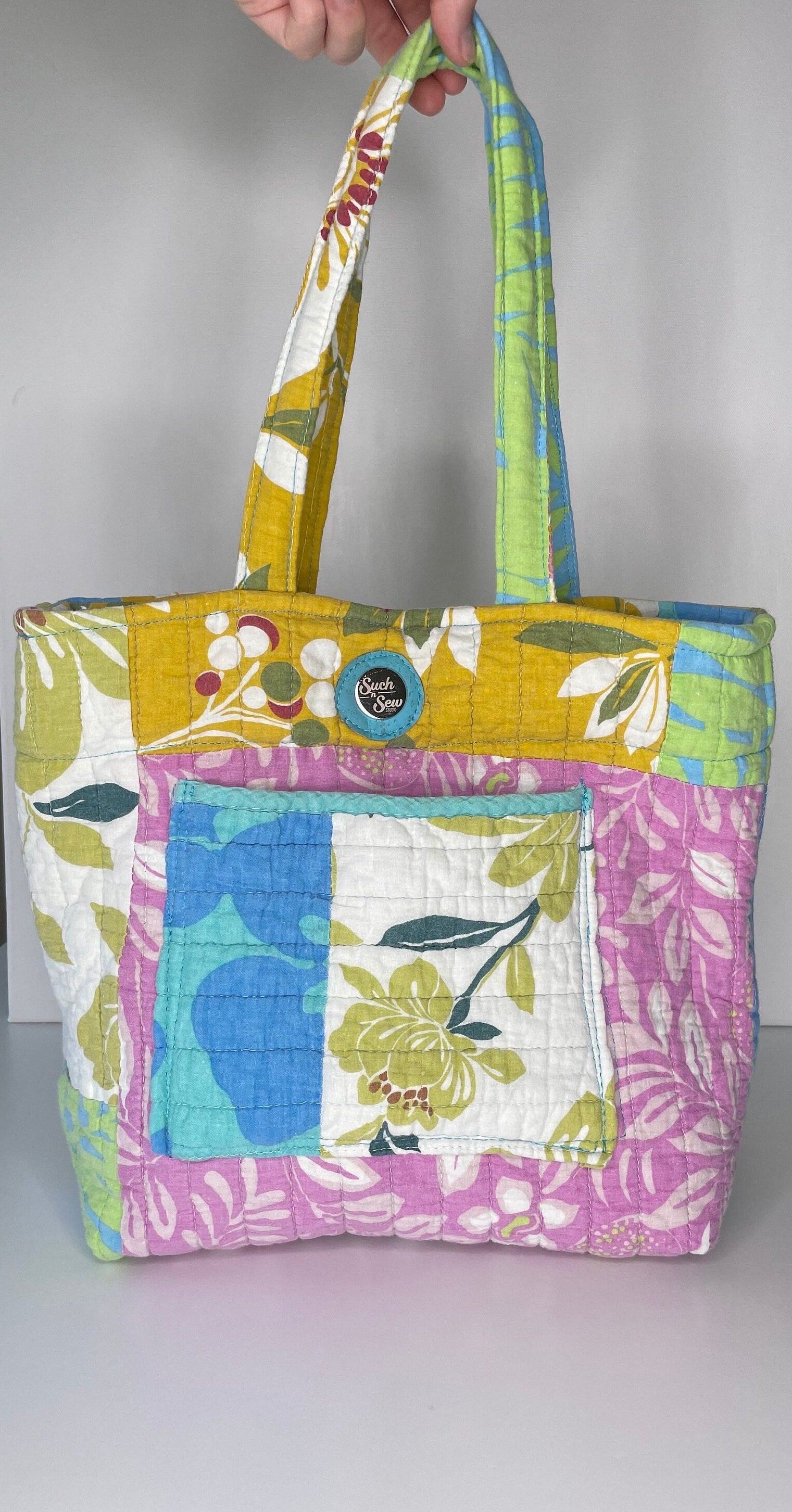 Pool Day | Repurposed Quilt 'Forever Shopper' Tote