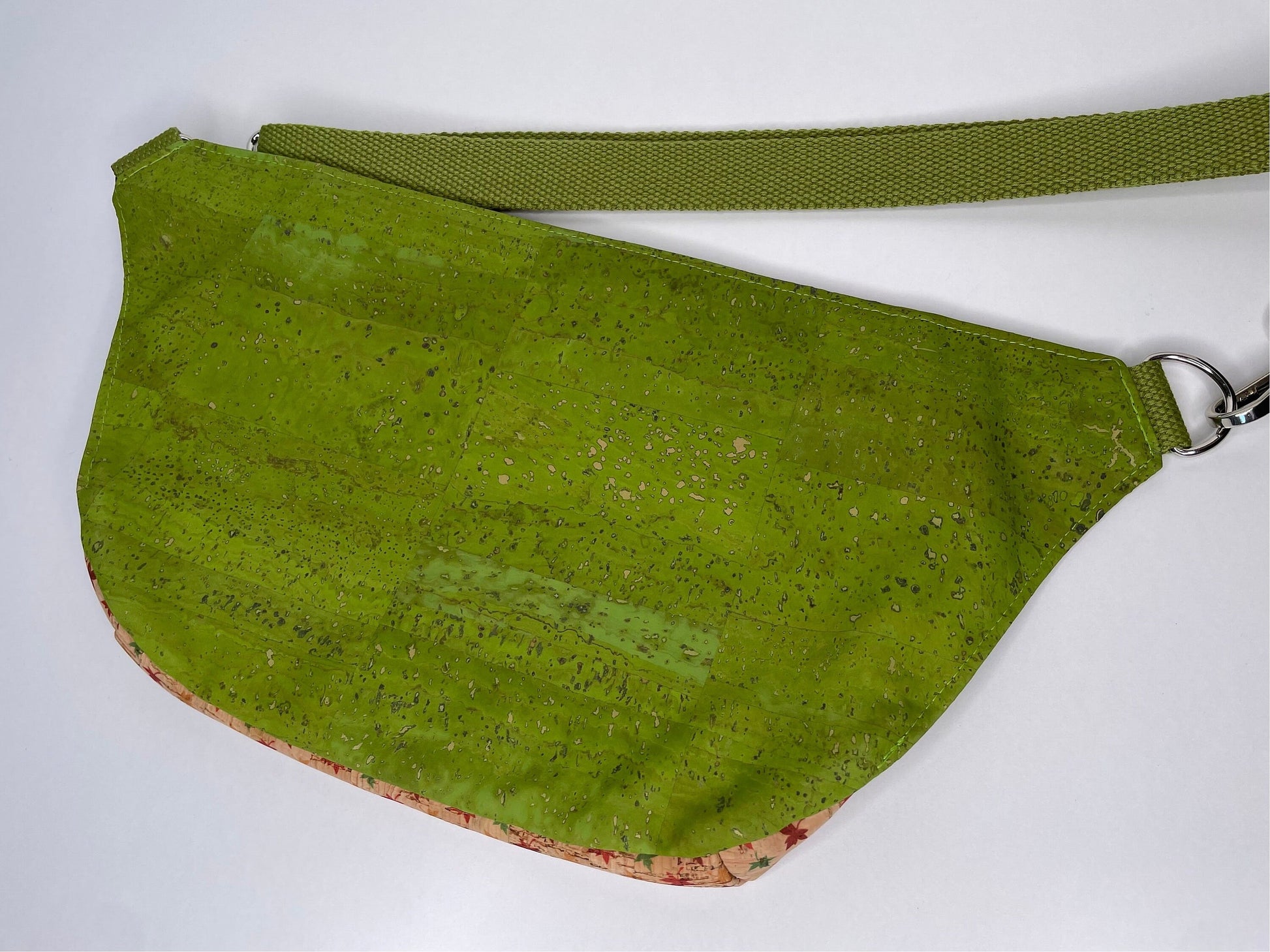 Cork Lime Leaves Sling Belt Bag