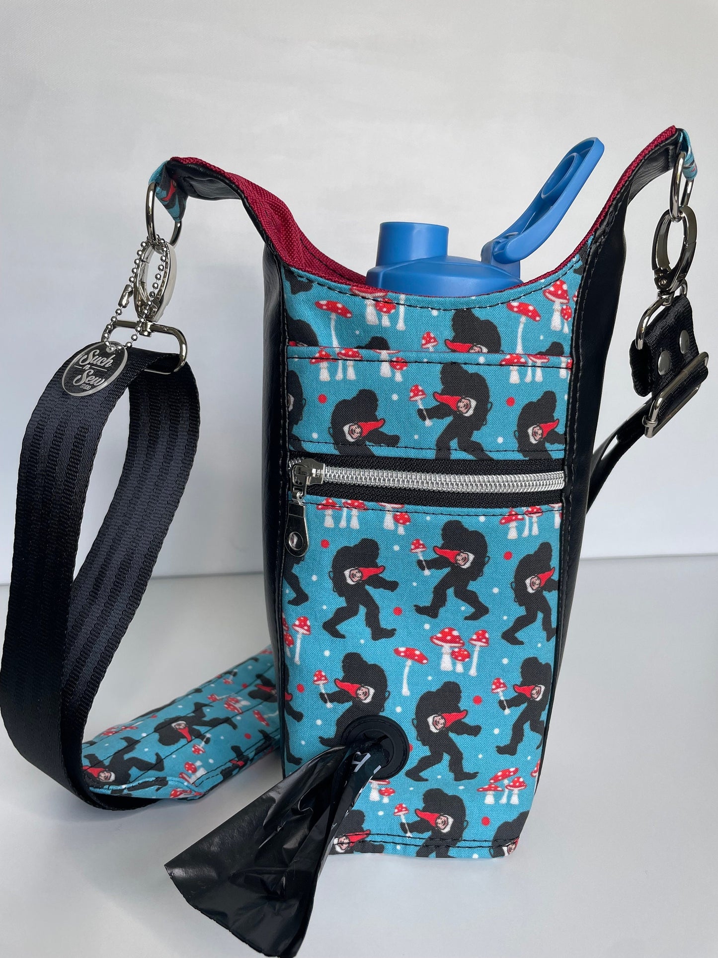 Bigfoot's Belongings Water Bottle Bag With Easy Access to Dog Waste Bags