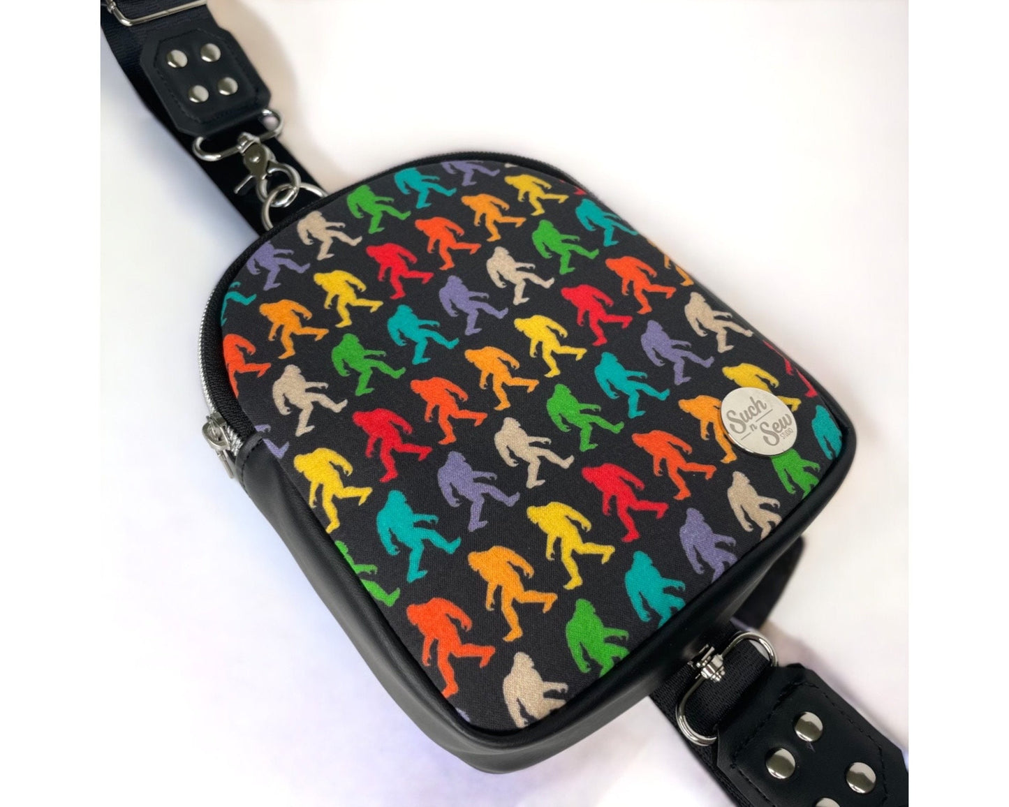 Squatch the Rainbow Compact Sling Bag