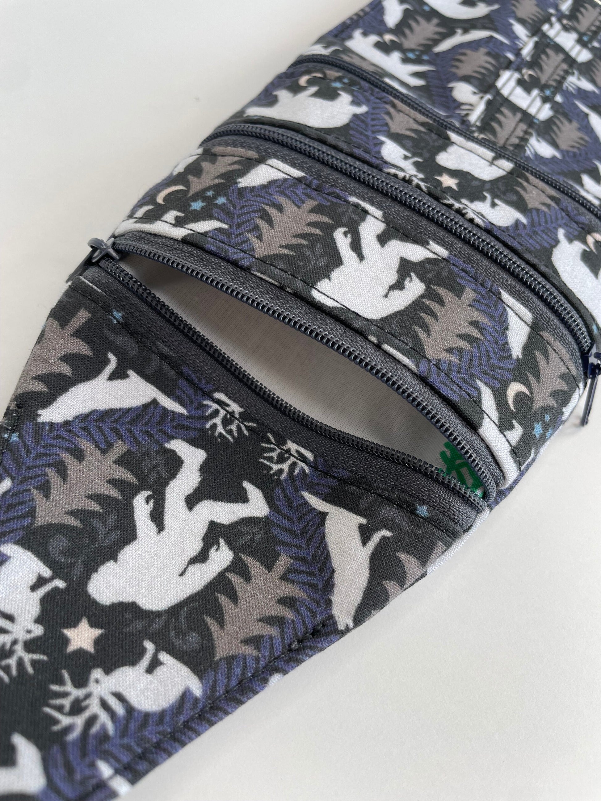 Bigfoot Sling Bag: Slim Cotton Crossbody with 3 Pockets