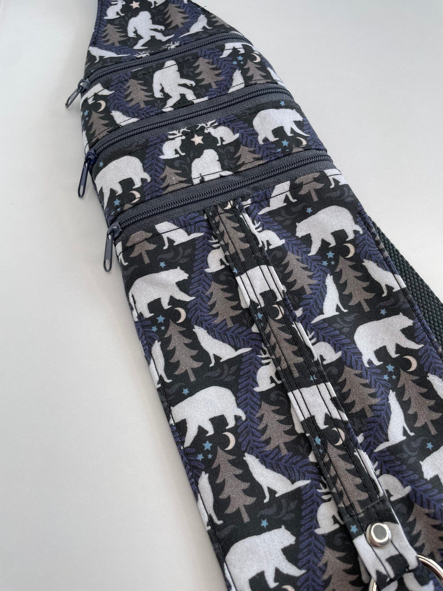 Bigfoot Sling Bag: Slim Cotton Crossbody with 3 Pockets