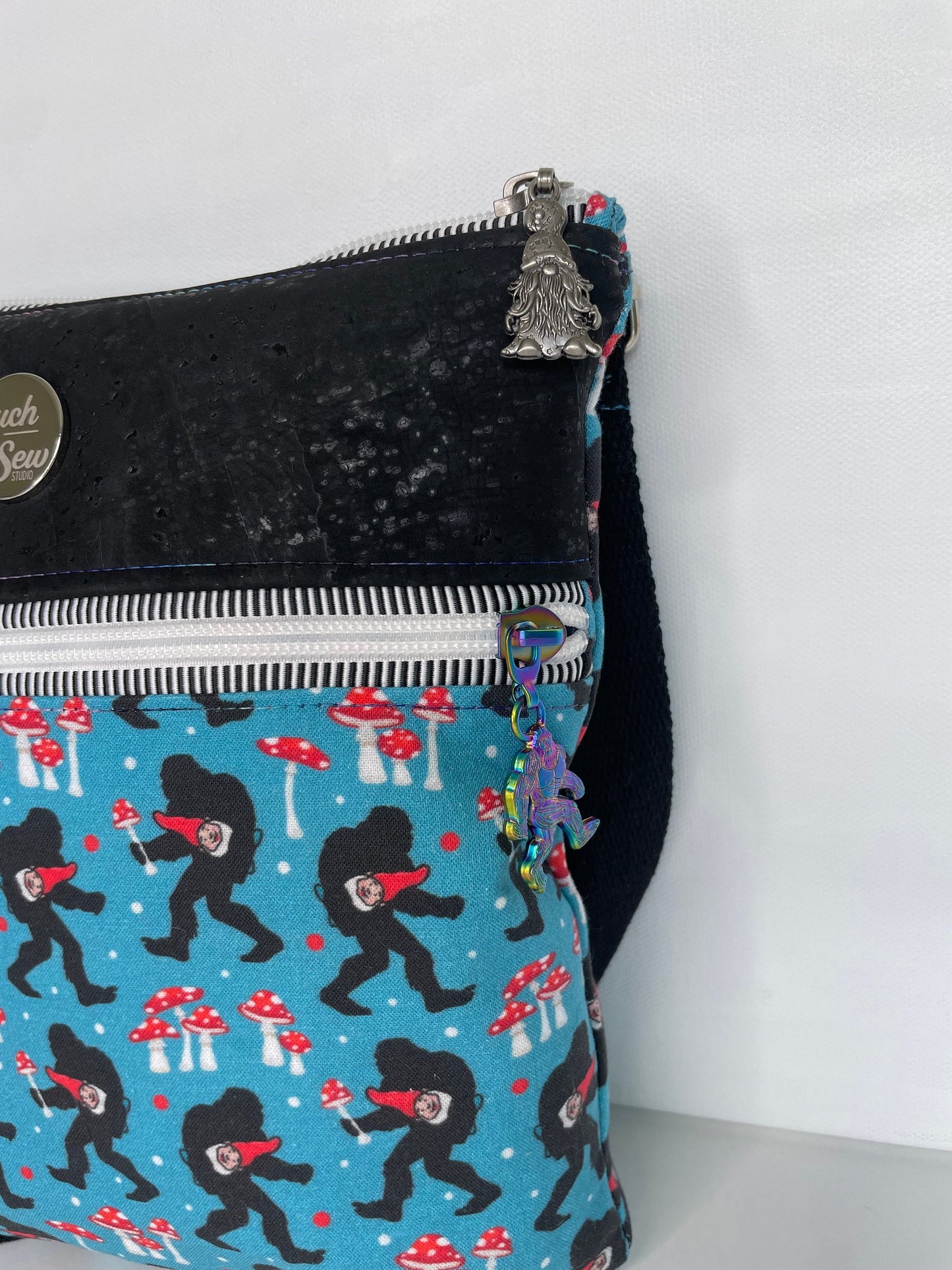 Handmade Bigfoot Cork Crossbody Bag | Koda Style Purse (P49)