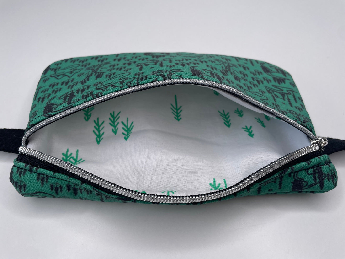 Bigfoot Fanny Pack Sling BagBelt Bag, Featuring Bigfoot Camping in the Forest - Solo Camper (BB4)