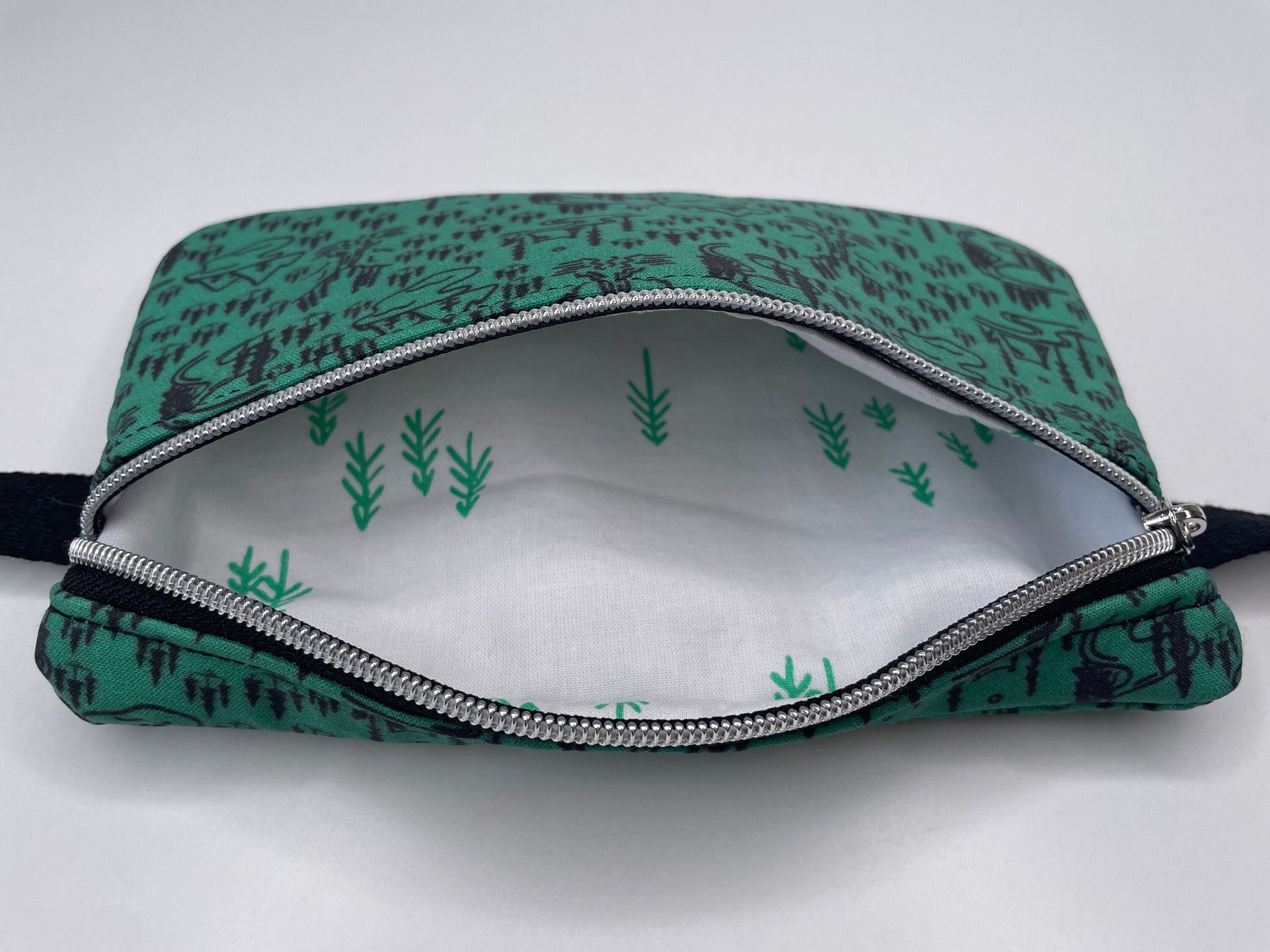 Bigfoot Fanny Pack Sling BagBelt Bag, Featuring Bigfoot Camping in the Forest - Solo Camper (BB4)