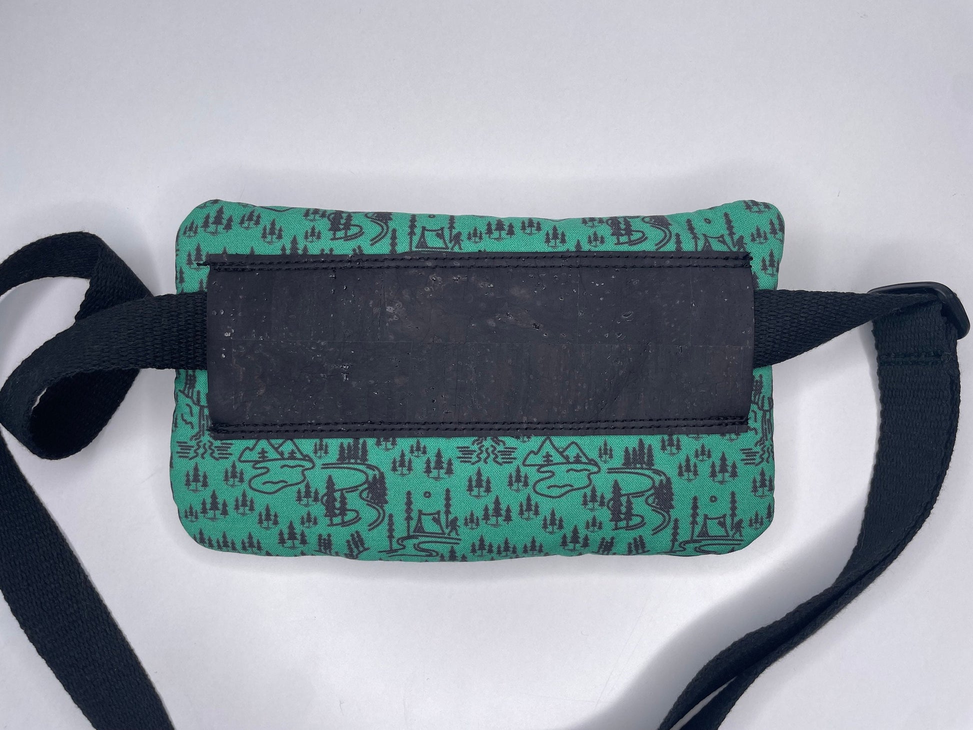 Bigfoot Fanny Pack Sling BagBelt Bag, Featuring Bigfoot Camping in the Forest - Solo Camper (BB4)