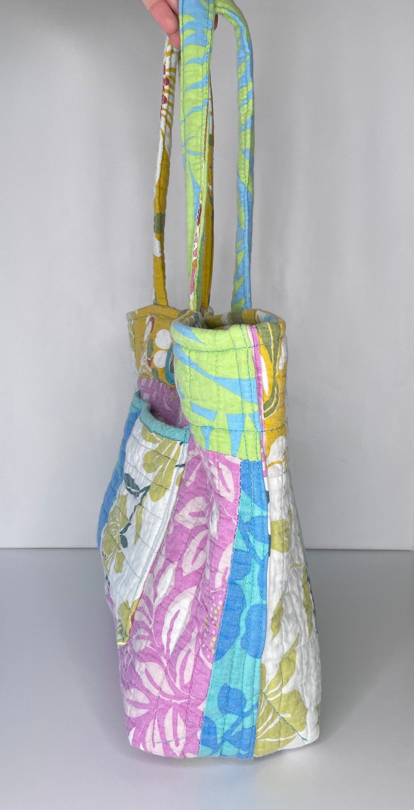 Pool Day | Repurposed Quilt 'Forever Shopper' Tote