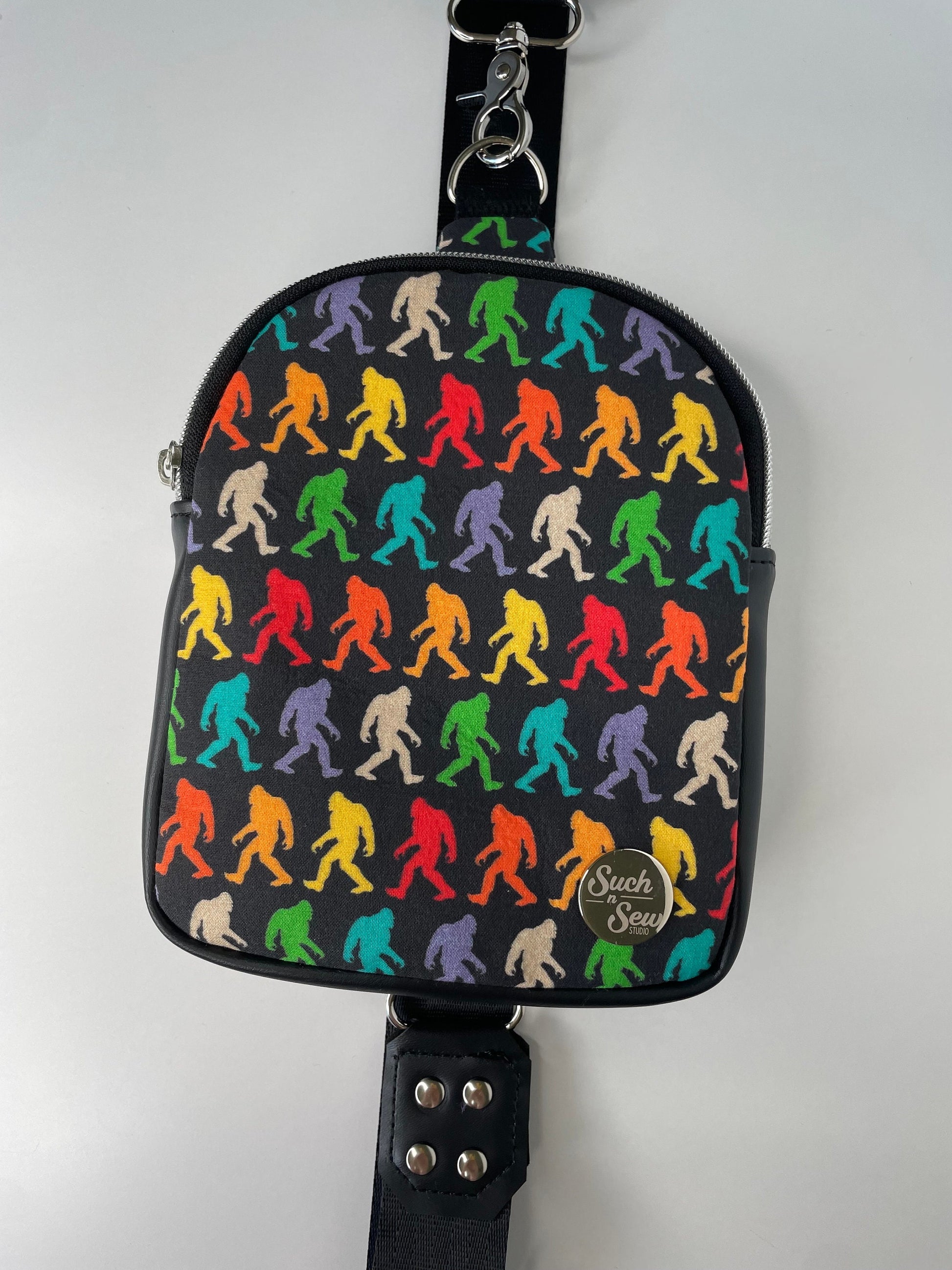 Squatch the Rainbow Compact Sling Bag