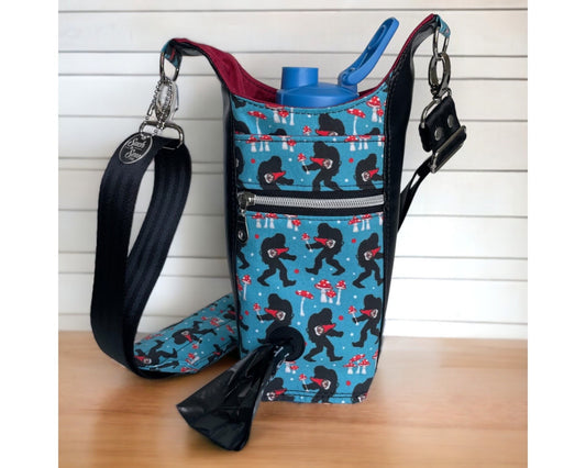 Bigfoot's Belongings Water Bottle Bag With Easy Access to Dog Waste Bags