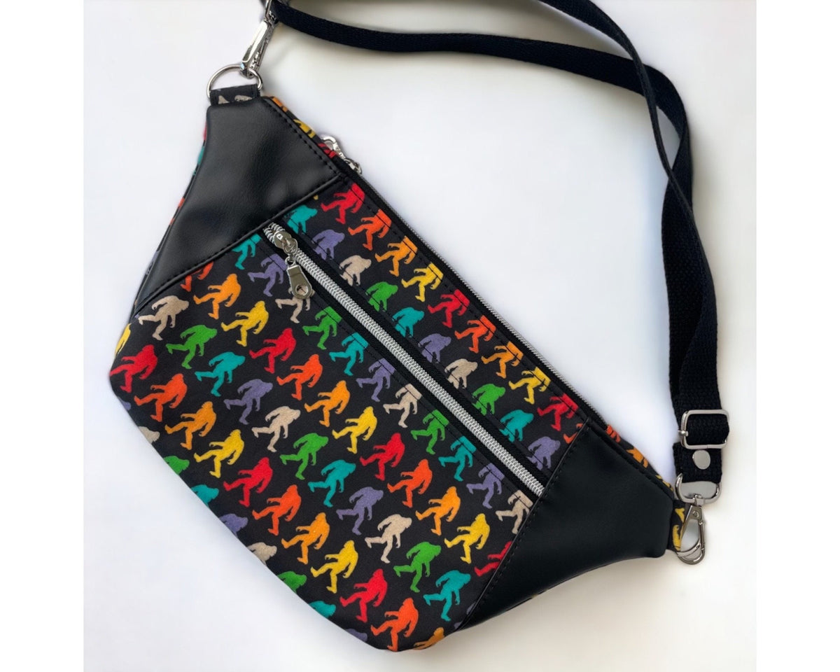 Rainbow Bigfoot Sling Belt Bag