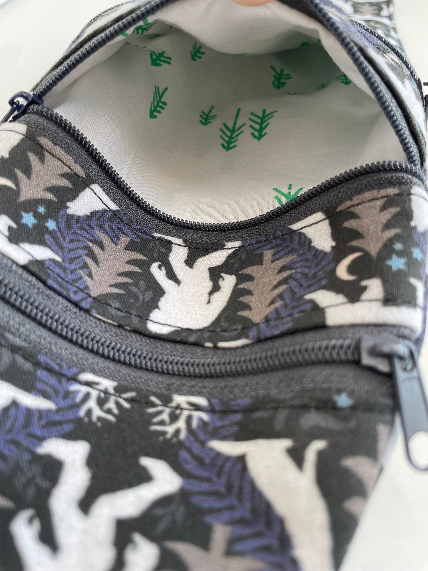 Bigfoot Sling Bag: Slim Cotton Crossbody with 3 Pockets
