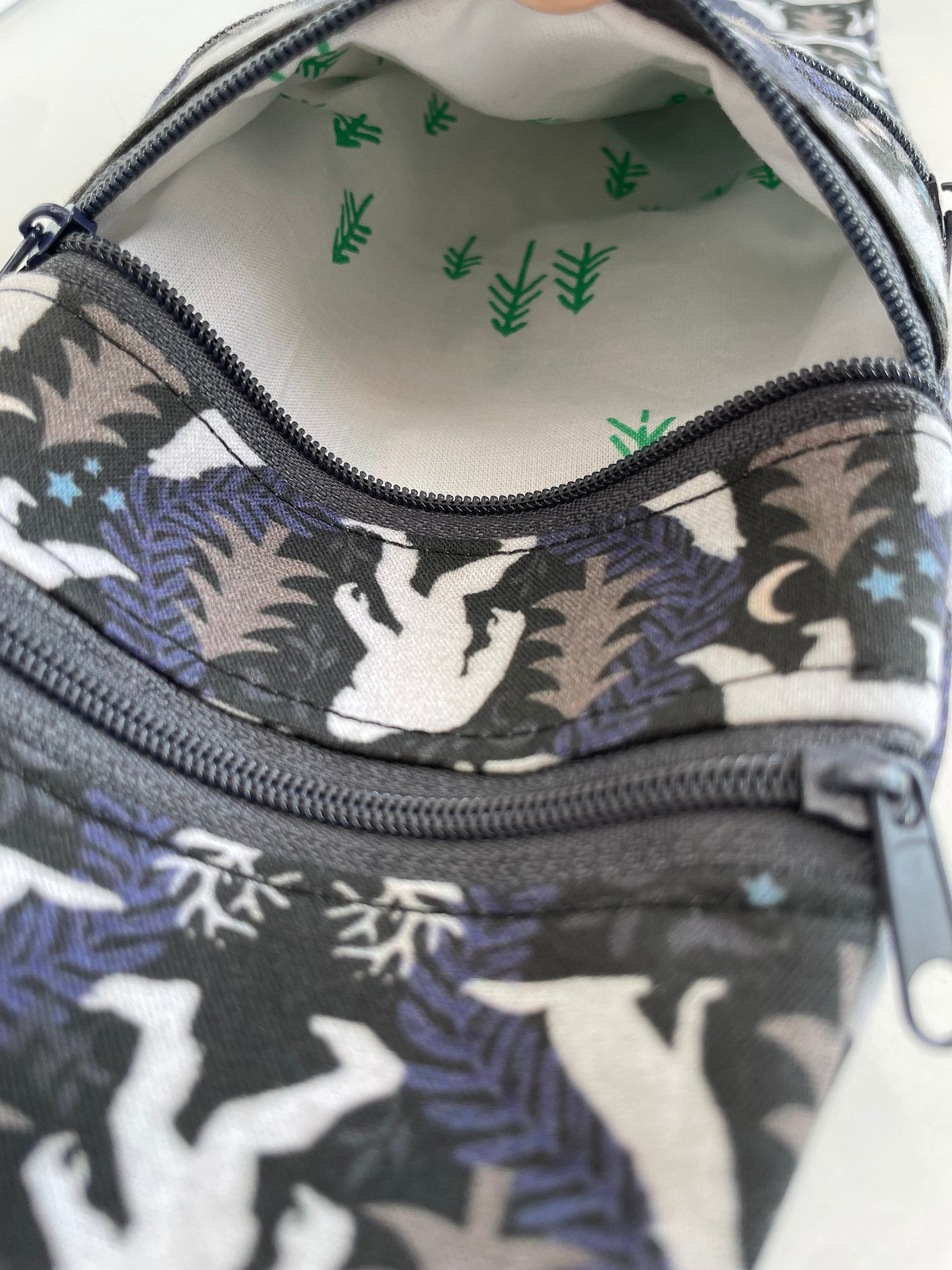 Bigfoot Sling Bag: Slim Cotton Crossbody with 3 Pockets