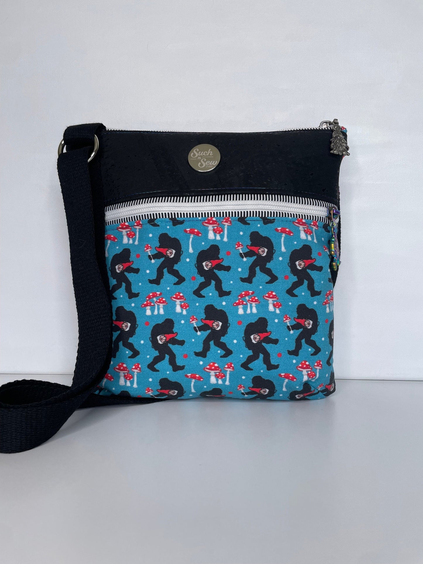 Handmade Bigfoot Cork Crossbody Bag | Koda Style Purse (P49)