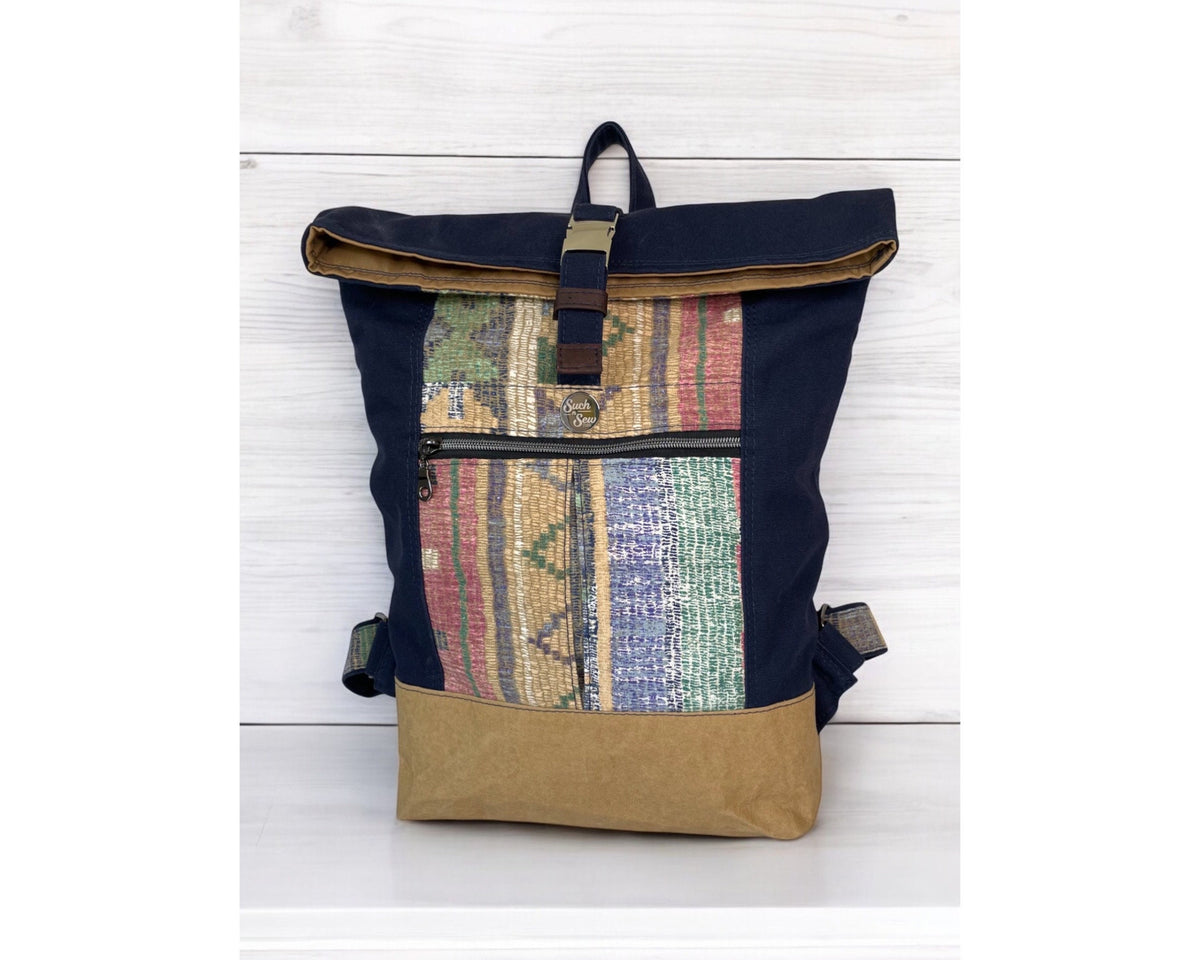 Southwestern Roll Top Backpack