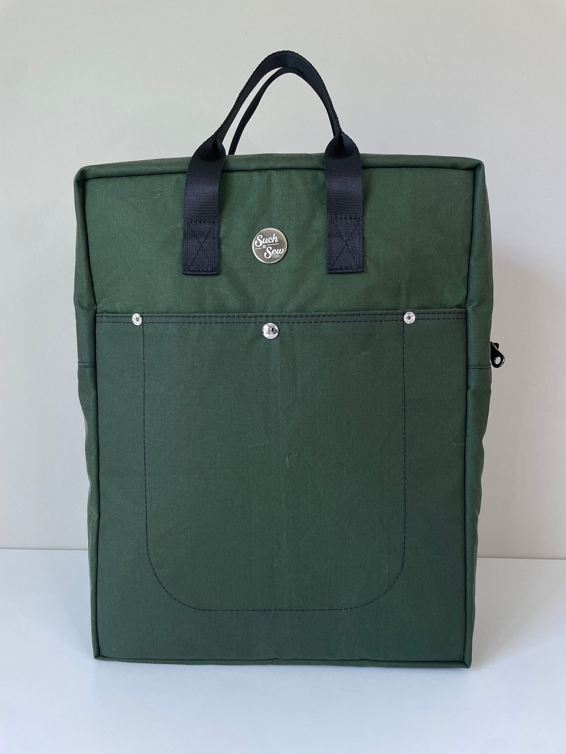 Keen on Green Waxed Canvas Large Backpack