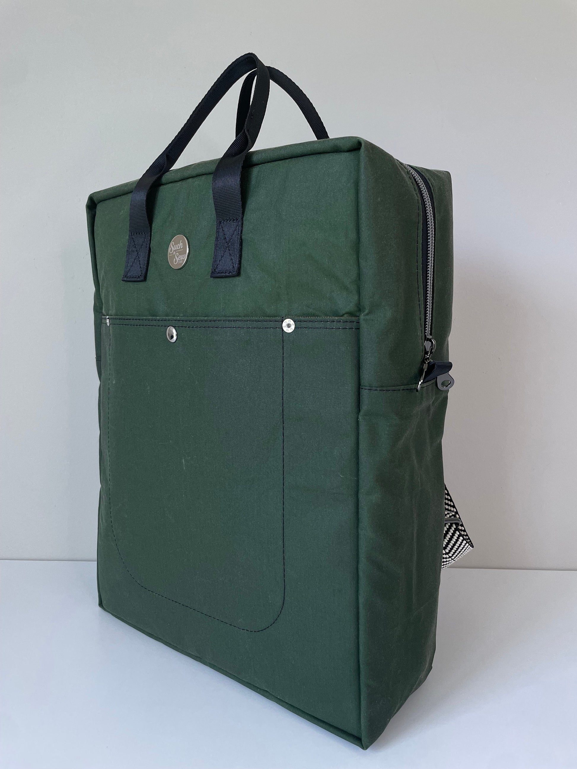 Keen on Green Waxed Canvas Large Backpack