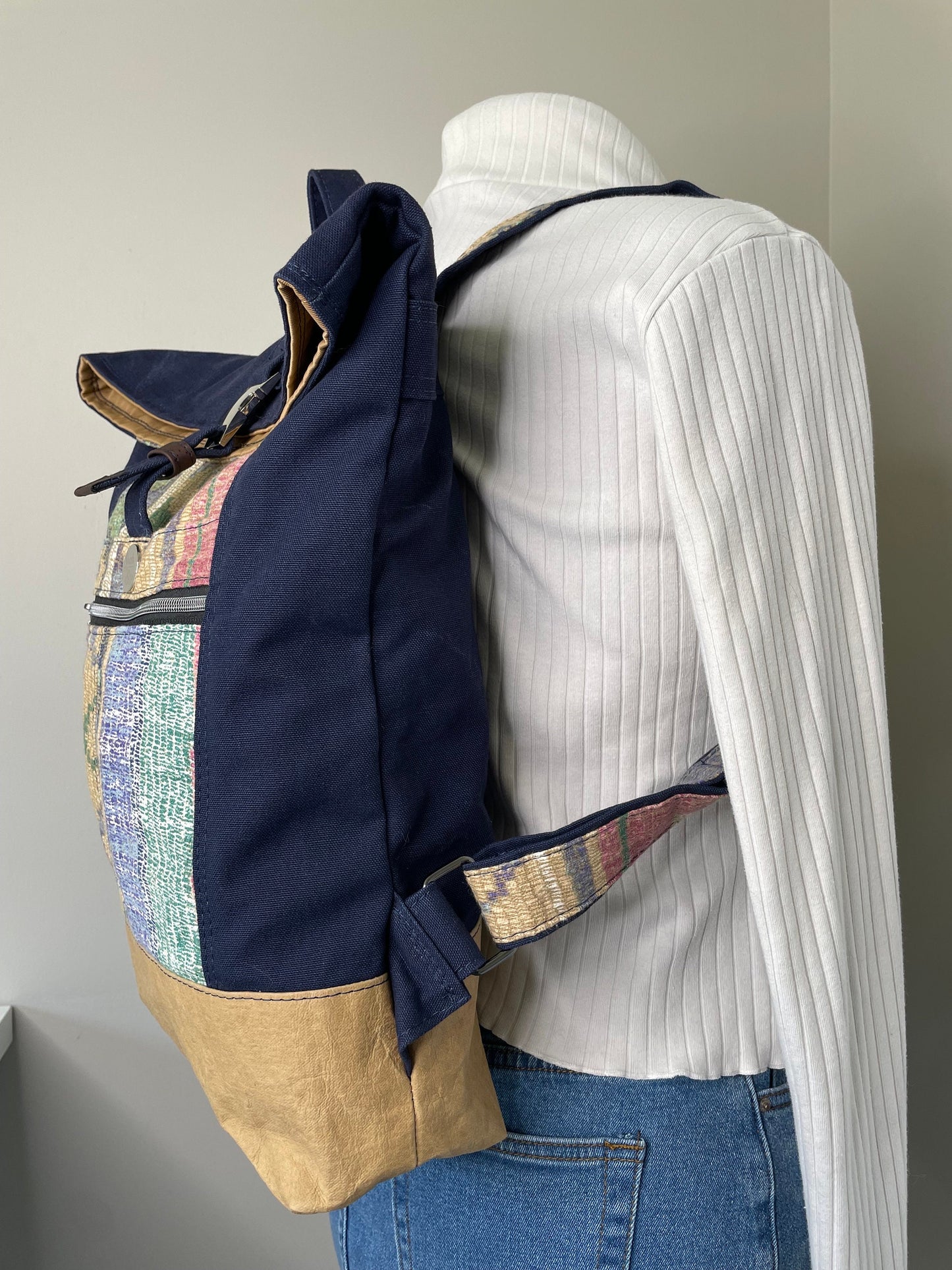 Southwestern Roll Top Backpack