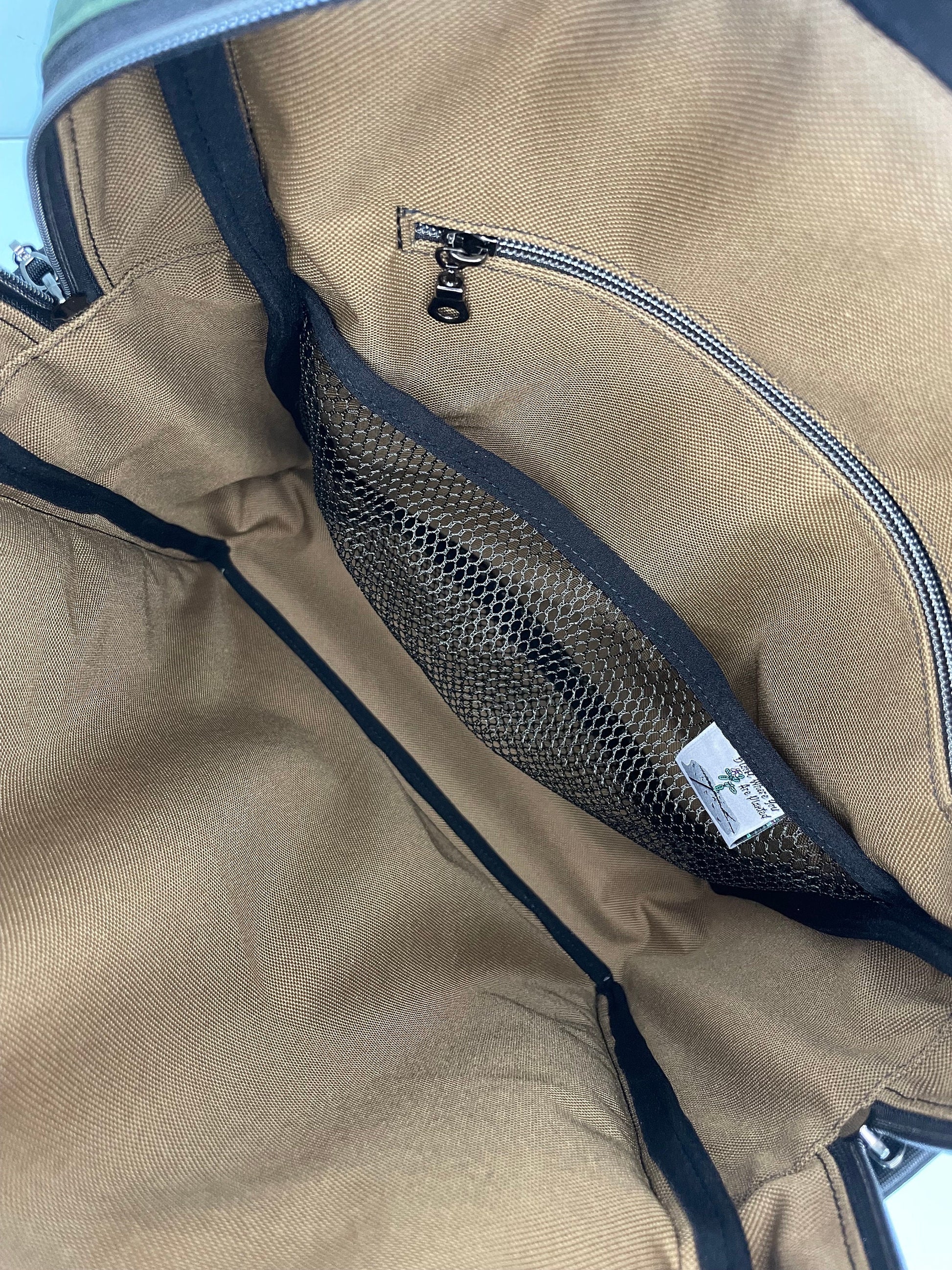 Keen on Green Waxed Canvas Large Backpack