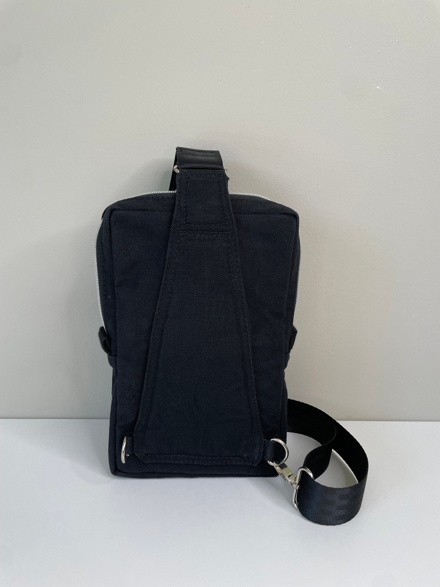Waxed Canvas Rectangle Sling Bag
