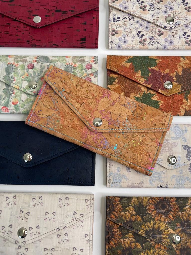 Handmade Large Corkcordians Wallets