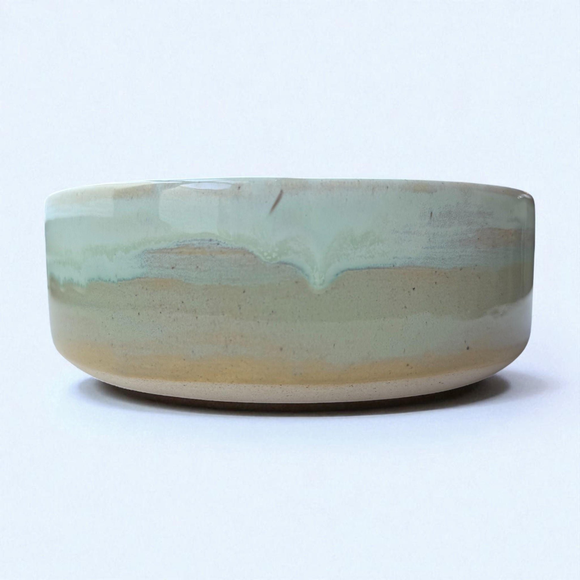 Handmade Coastal Ceramic Pet Bowl