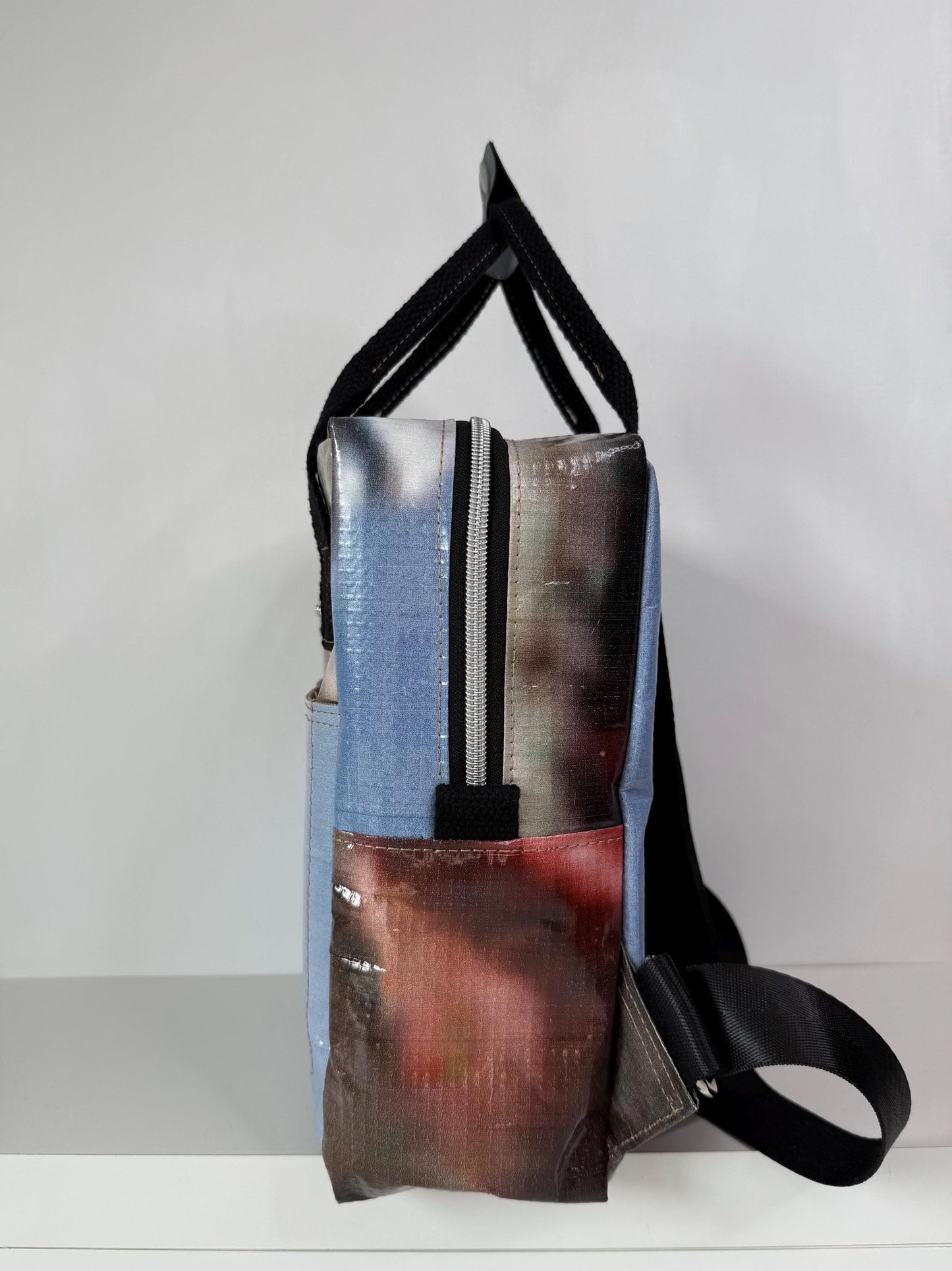 Upcycled Marine Billboard Mini Maker Backpack