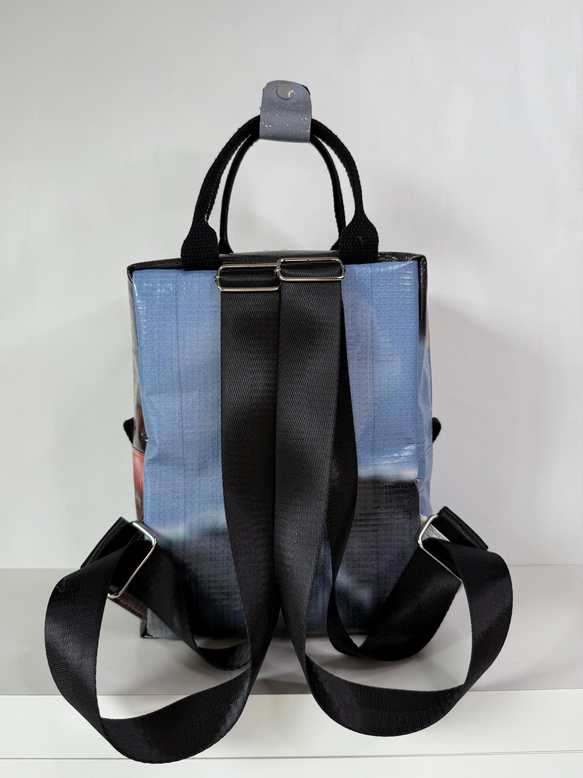 Upcycled Marine Billboard Mini Maker Backpack
